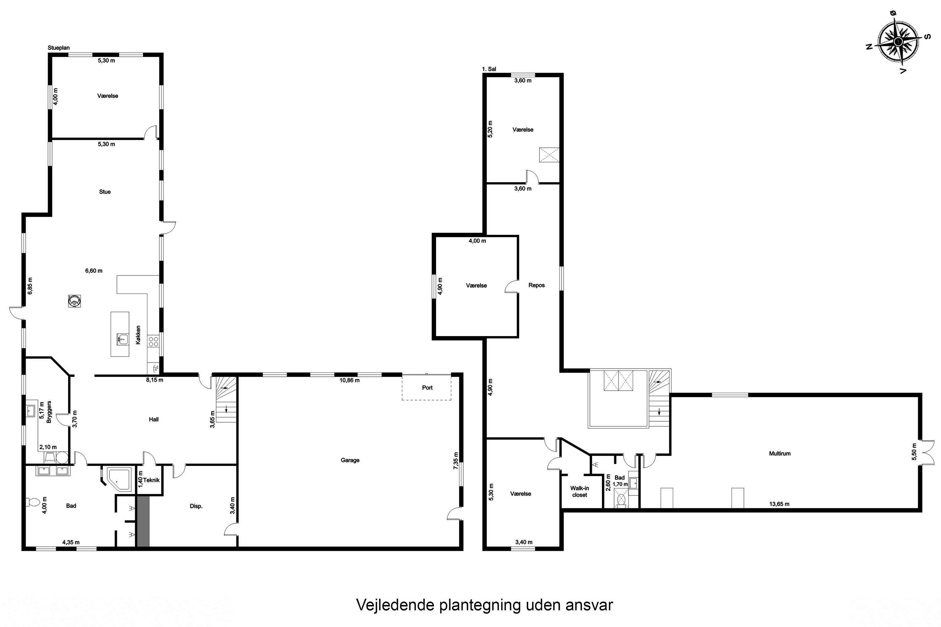 Plantegninger billede af Randersvej 131, Syvveje, 8544 Mørke