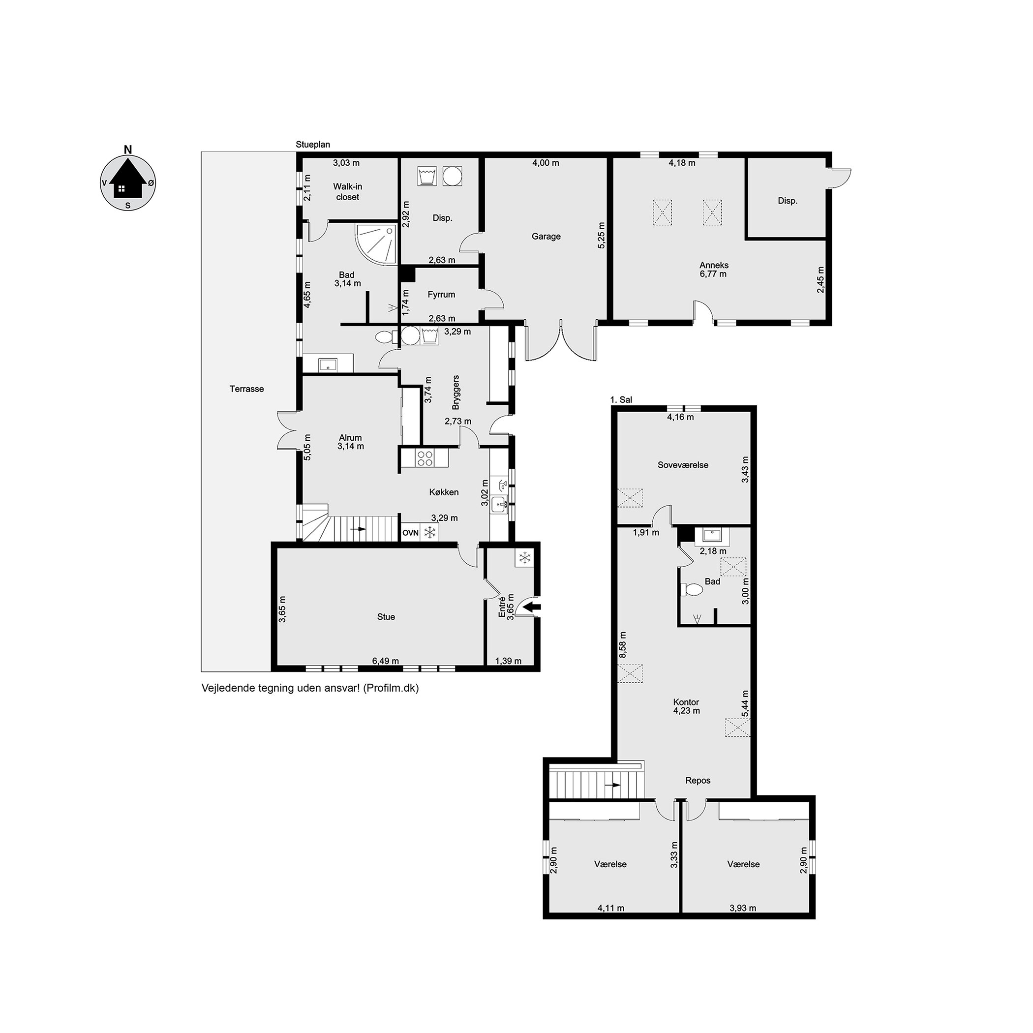 Plantegninger billede af Mølkærvej 12, Ødsted, 7100 Vejle