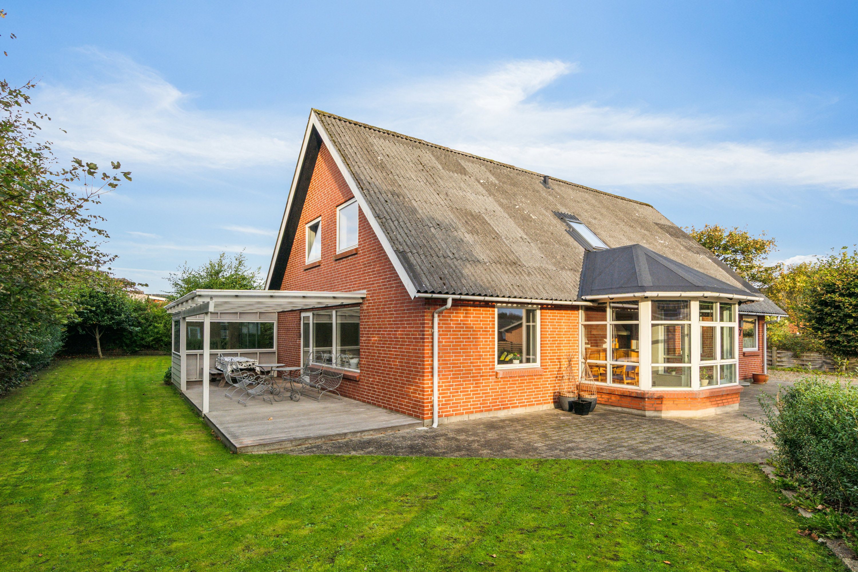 Fremhævet set fra haven billede i fuldskærmstilstand. Billede af Glaspustervej 7, 7730 Hanstholm