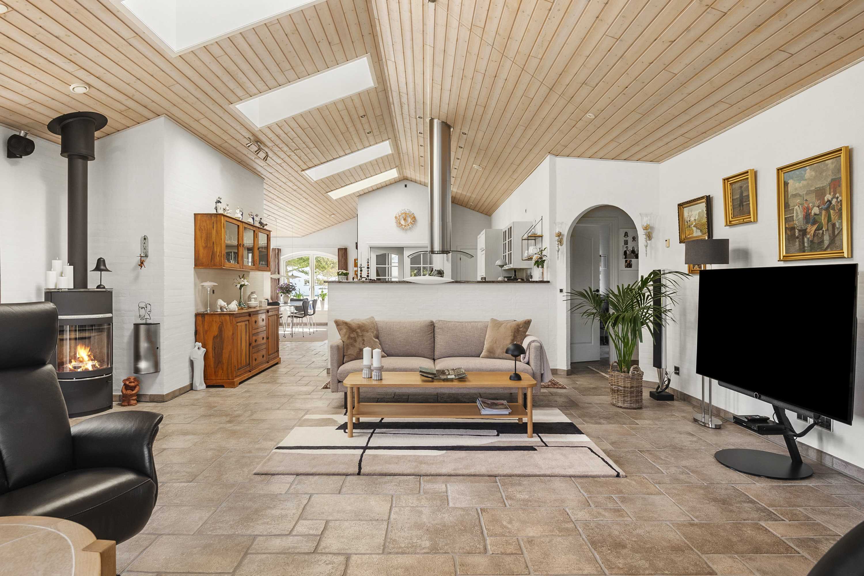 Fremhævet stue billede i fuldskærmstilstand. Billede af Bjerget 20, 6800 Varde