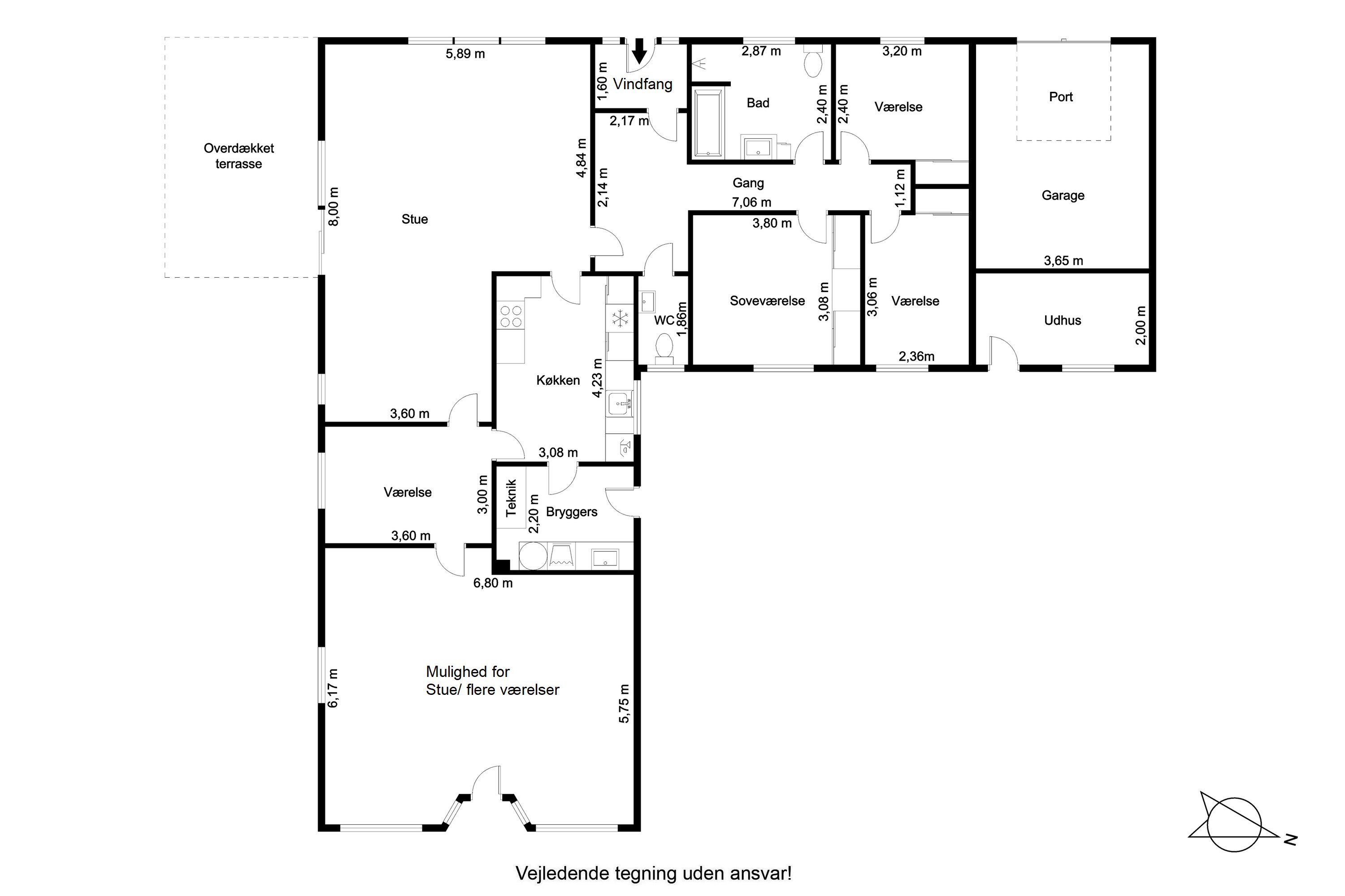 Plantegninger billede af Æblevangen 2, Præstbro, 9330 Dronninglund
