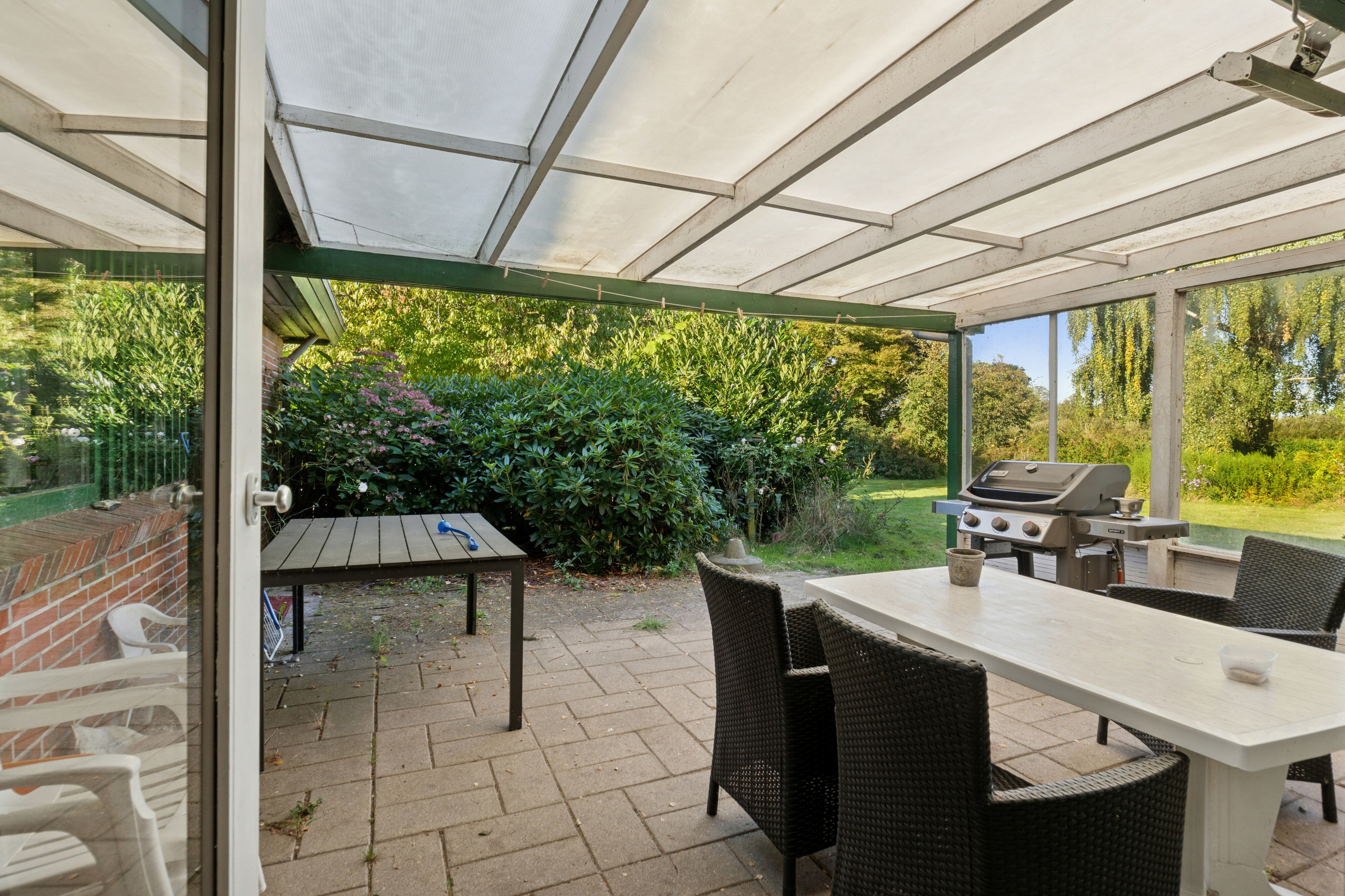 Fremhævet terrasse billede i fuldskærmstilstand. Billede af Egevej 11, Tullebølle, 5953 Tranekær