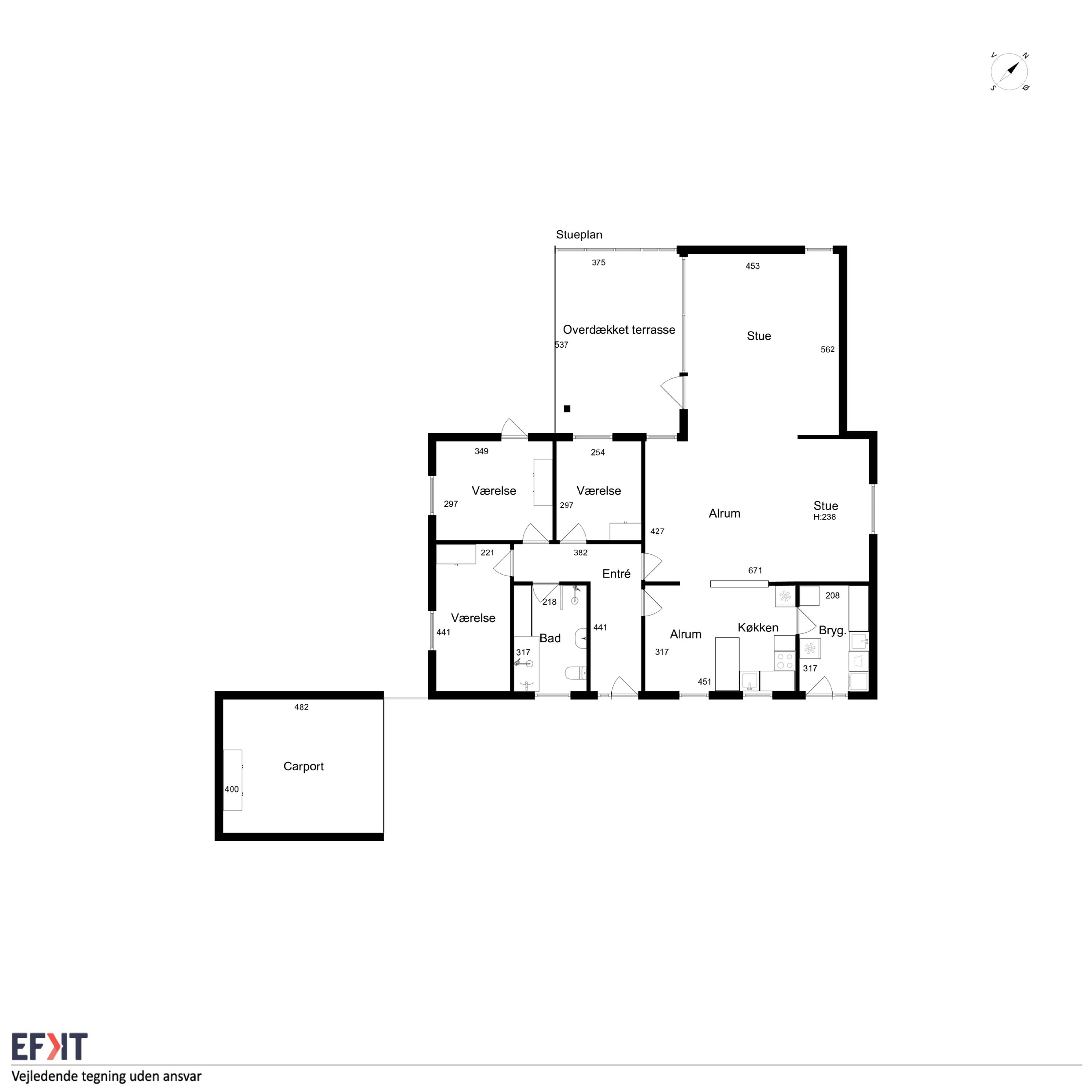 Plantegninger billede af Egevej 11, Tullebølle, 5953 Tranekær