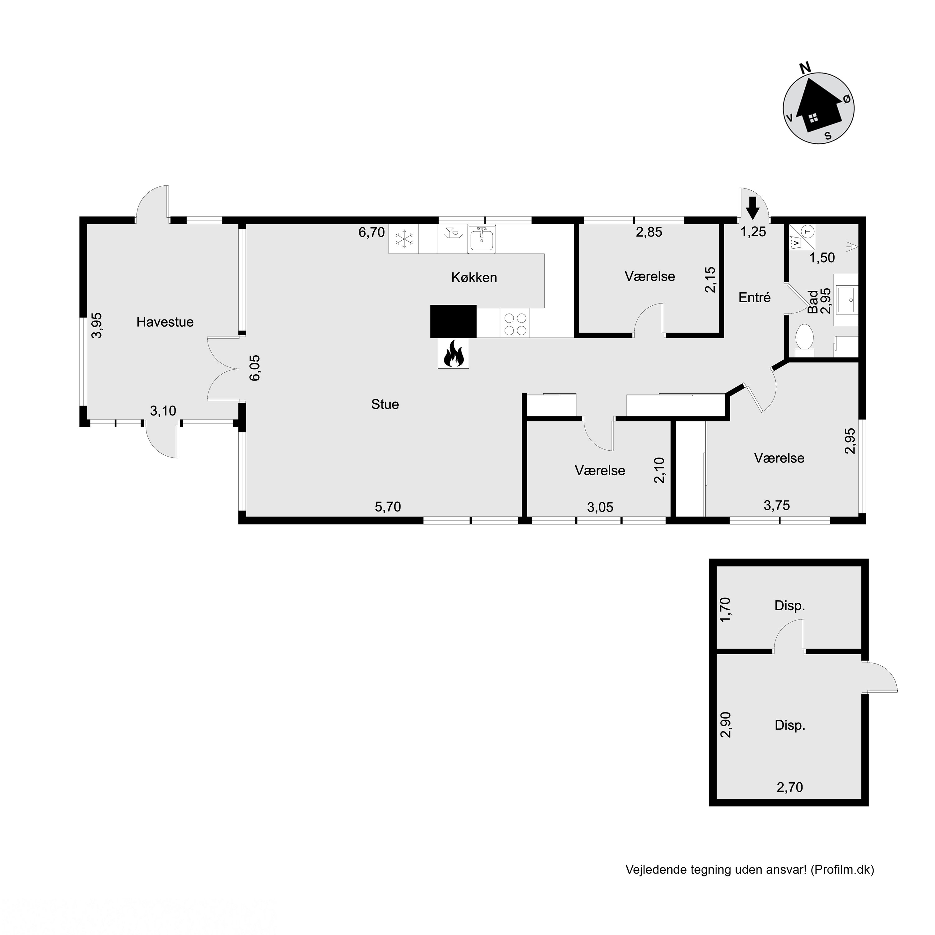 Plantegninger billede af Tofte-Åsen 14, Rågeleje, 3210 Vejby