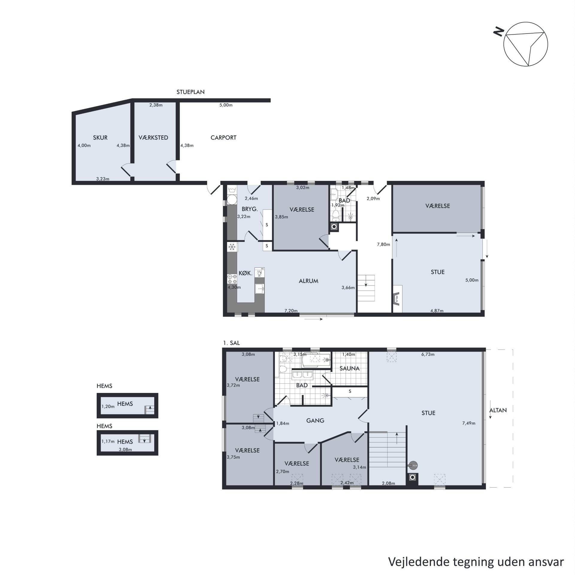 Plantegninger billede af Humlevej 23, 8240 Risskov