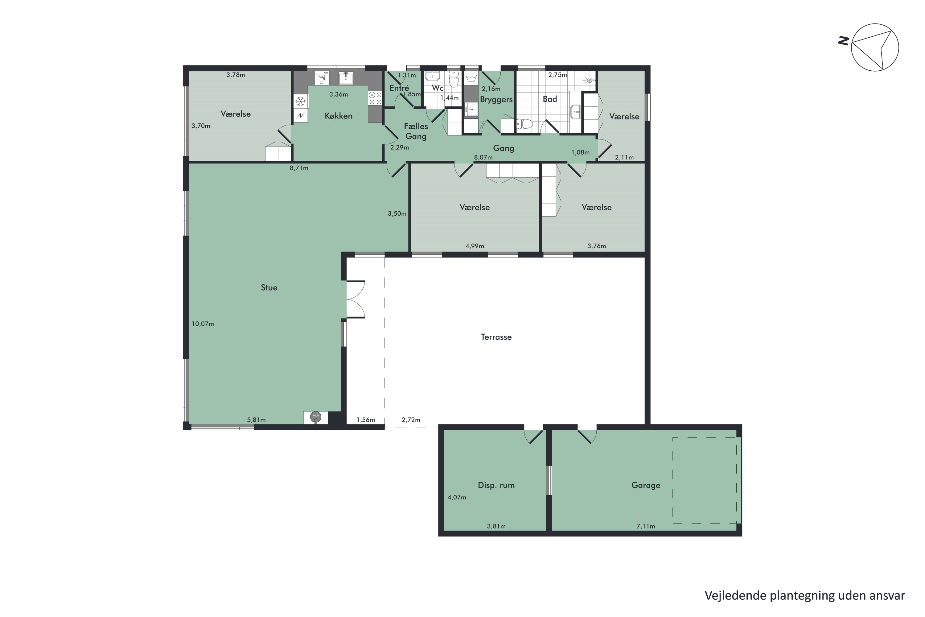 Plantegninger billede af Kærvænget 4, Dommerby, 7800 Skive