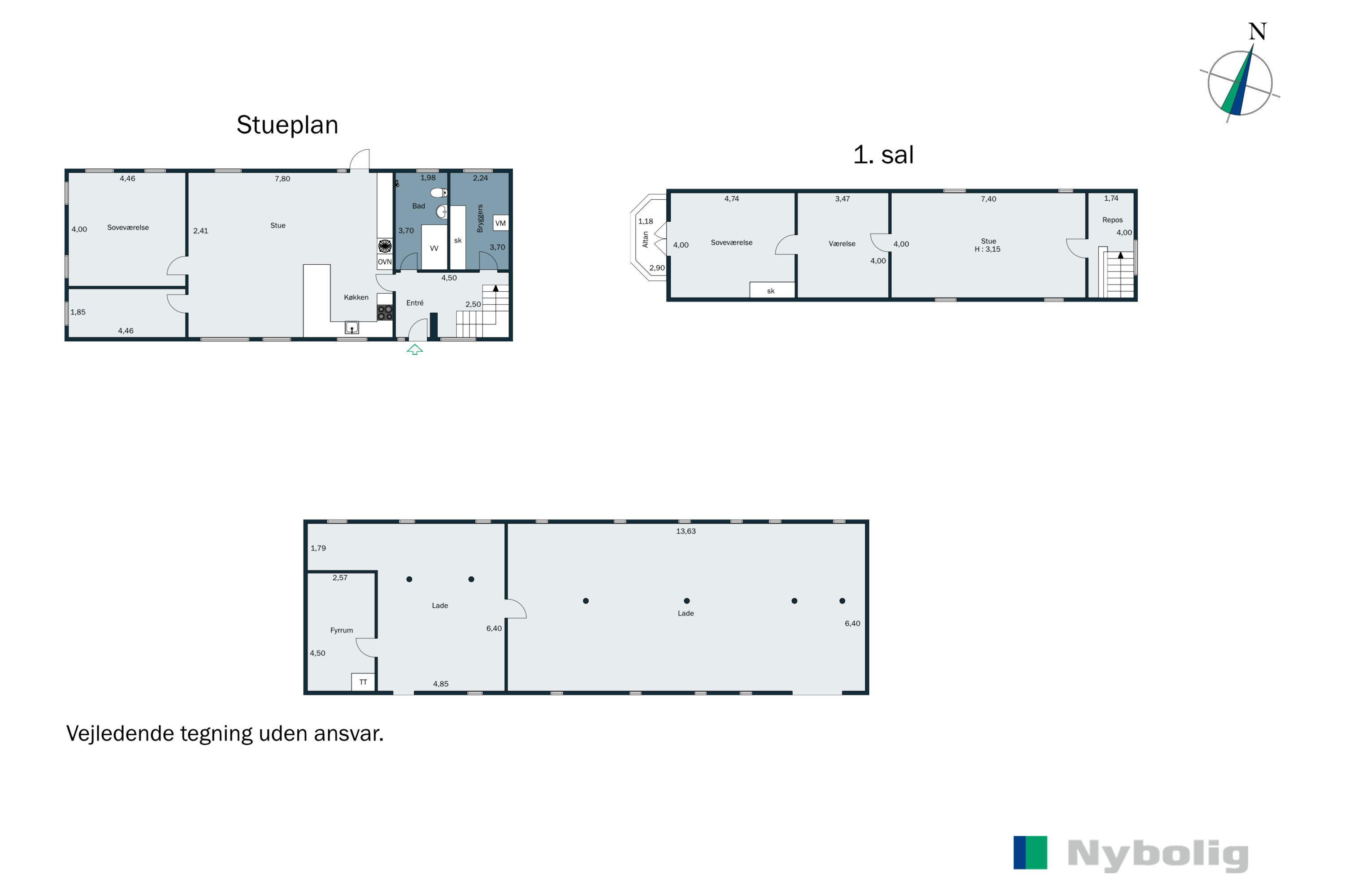 Plantegninger billede af Korsbækdal 4, 7150 Barrit