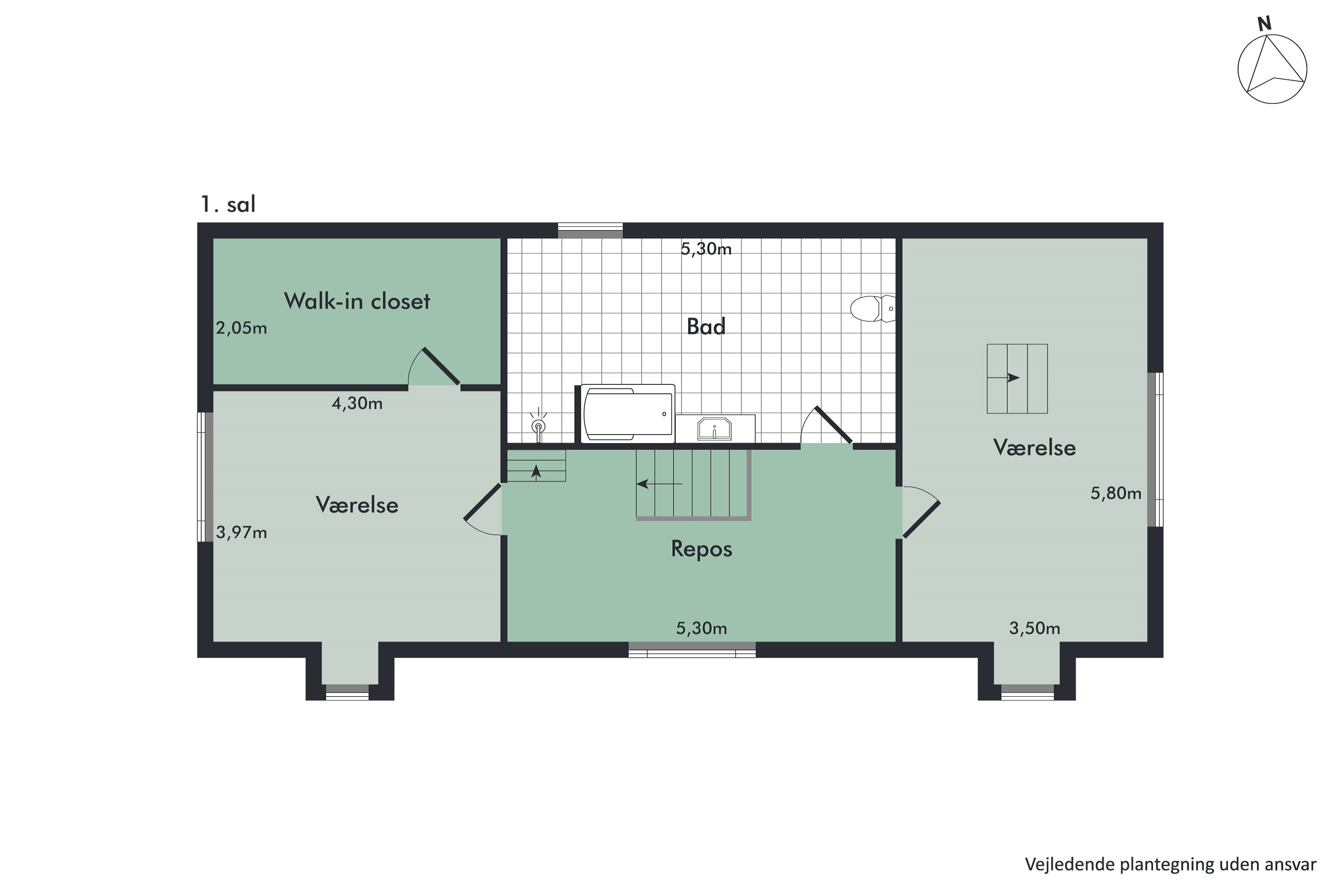 Plantegninger billede af Østerled 2, 9370 Hals