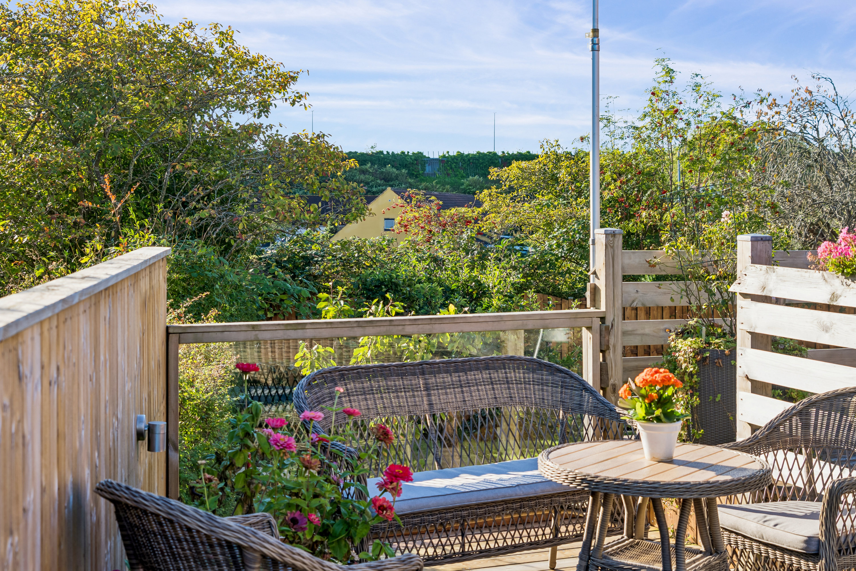 Fremhævet terrasse billede i fuldskærmstilstand. Billede af Kornmarken 31, 2880 Bagsværd