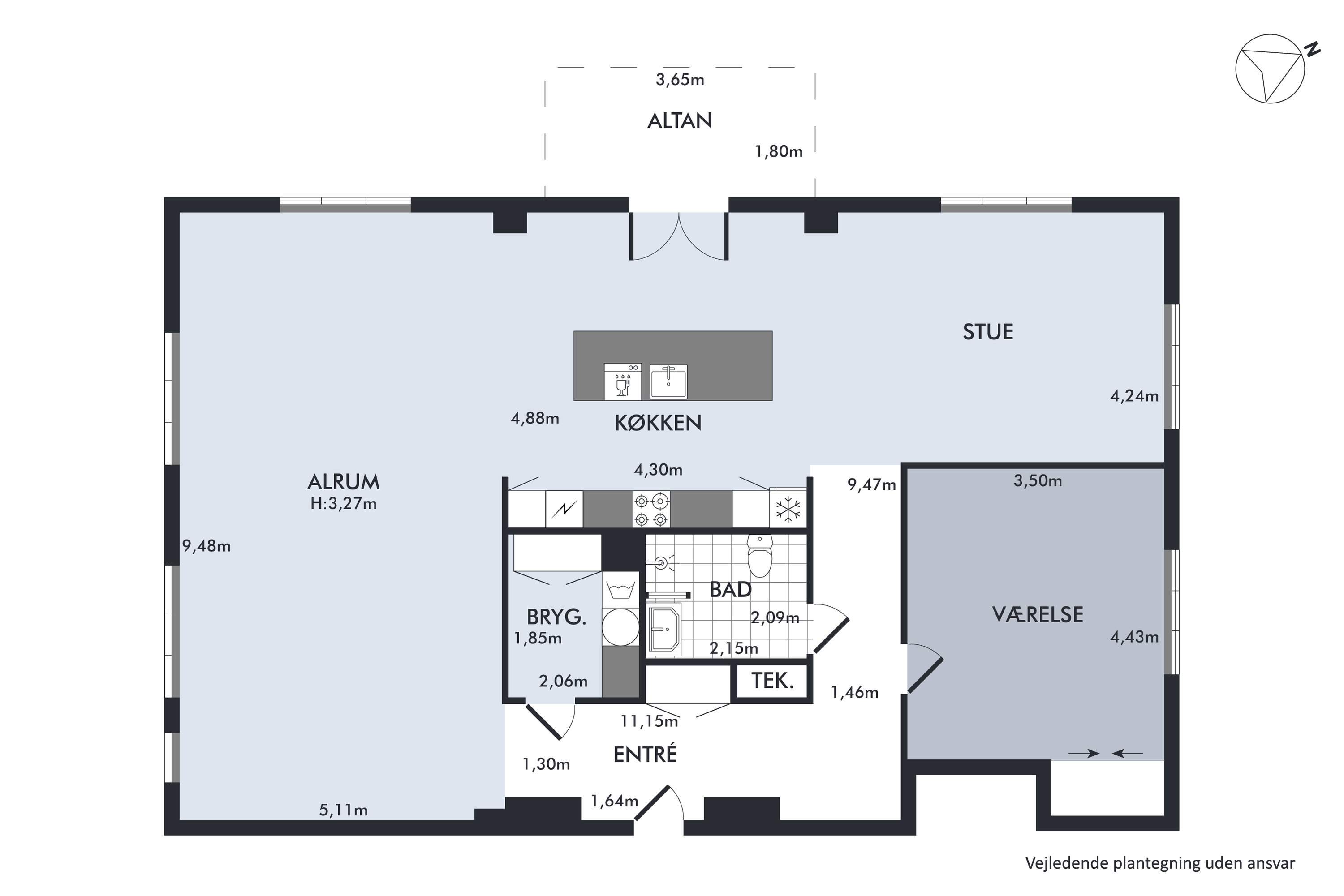 Plantegninger billede af Svend Trøsts Vej 21, 3. tv., 1912 Frederiksberg C
