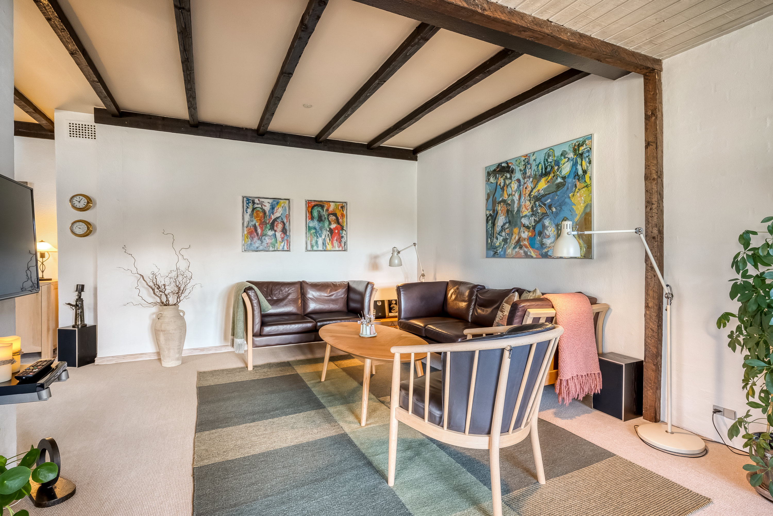 Fremhævet stue billede i fuldskærmstilstand. Billede af Vikkevej 16, 7500 Holstebro