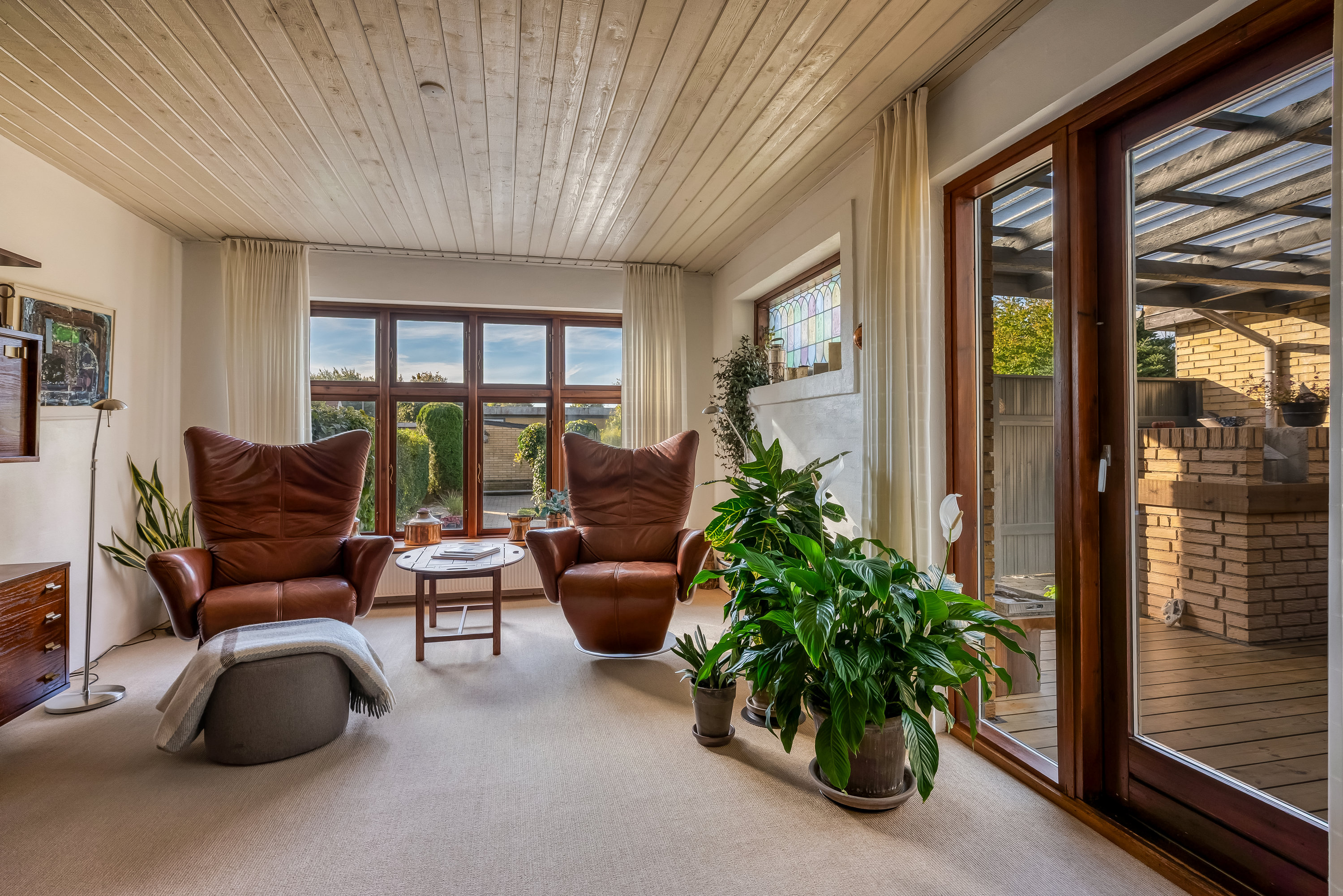 Fremhævet stue billede i fuldskærmstilstand. Billede af Vikkevej 16, 7500 Holstebro