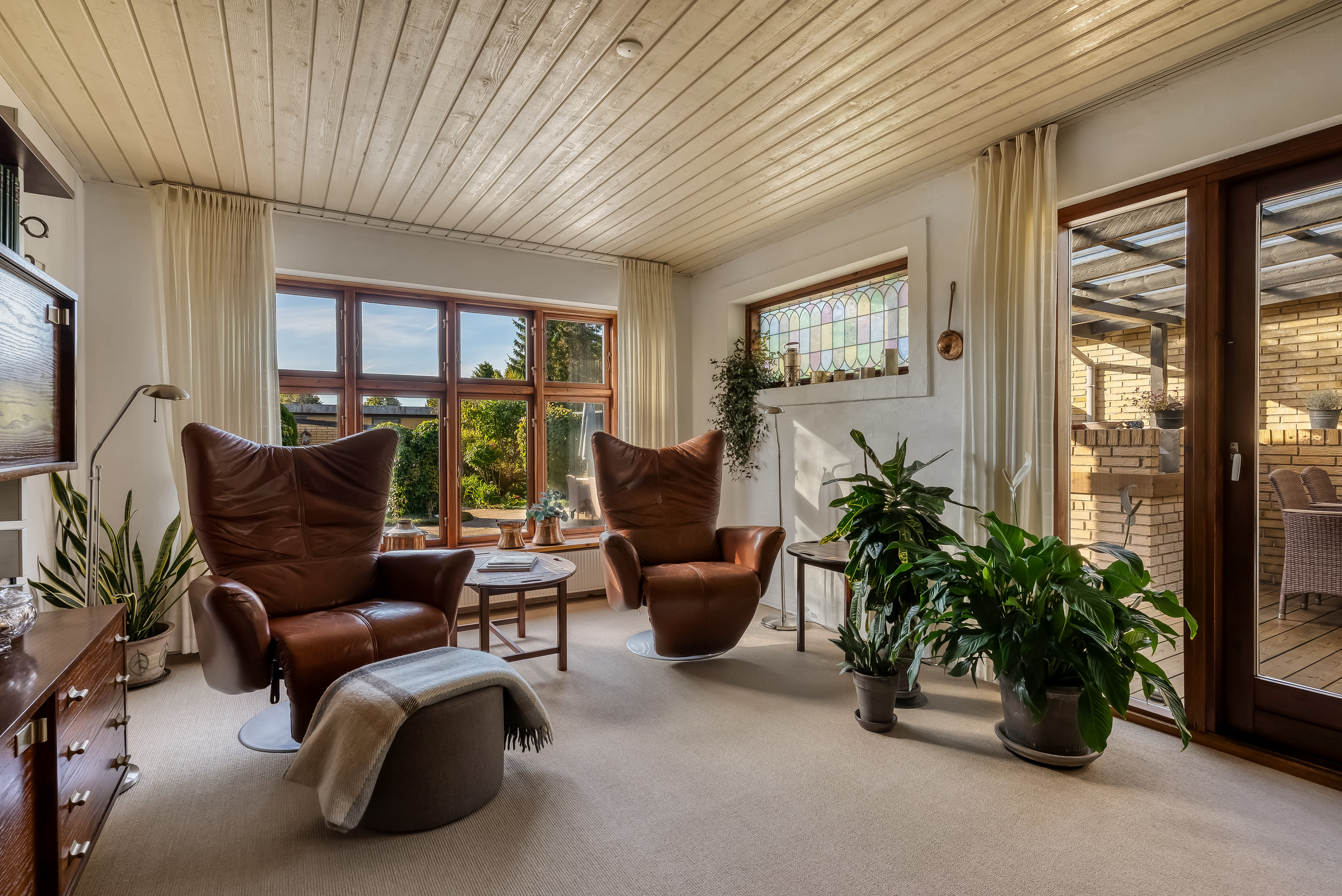 Fremhævet stue billede i fuldskærmstilstand. Billede af Vikkevej 16, 7500 Holstebro