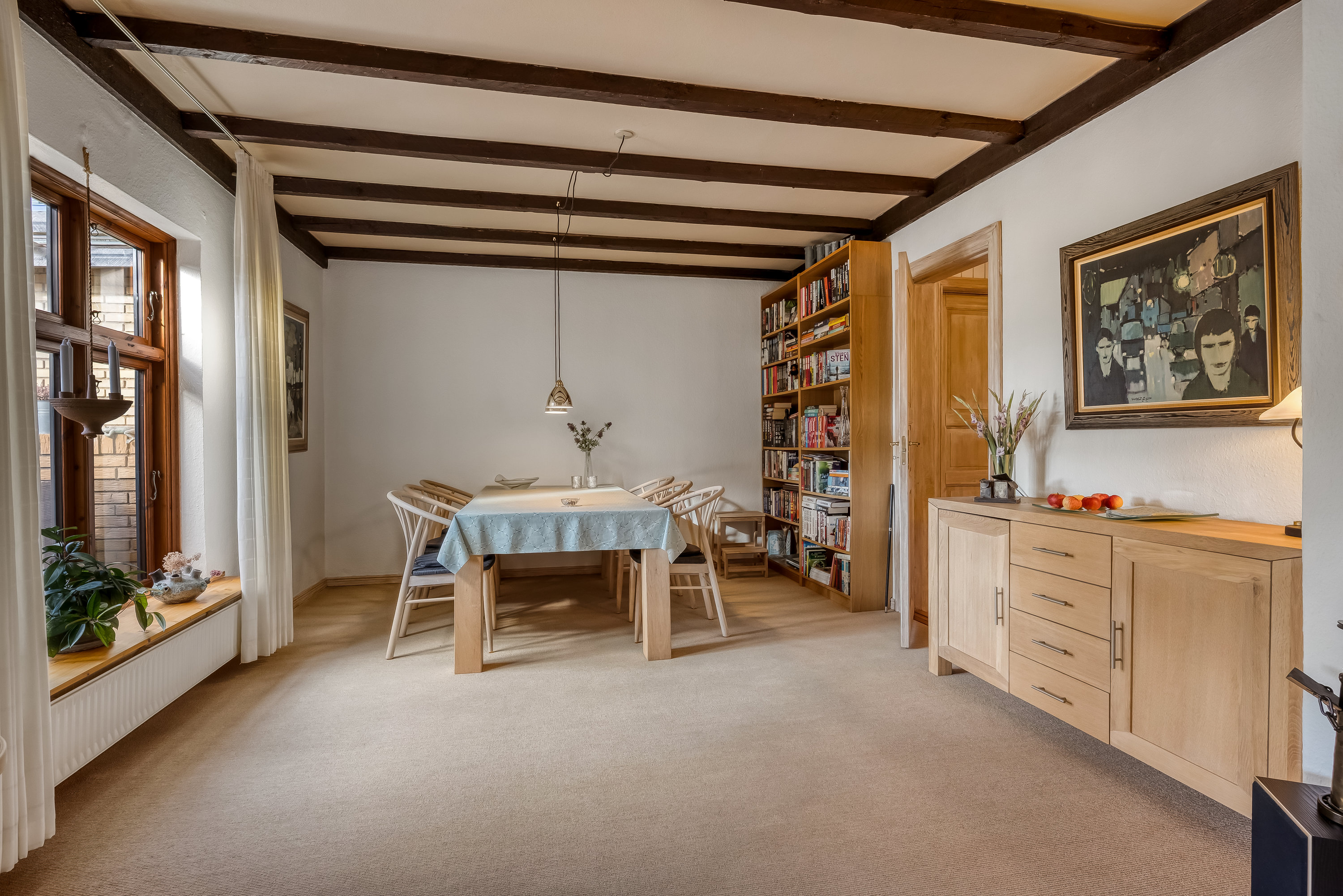 Fremhævet stue billede i fuldskærmstilstand. Billede af Vikkevej 16, 7500 Holstebro