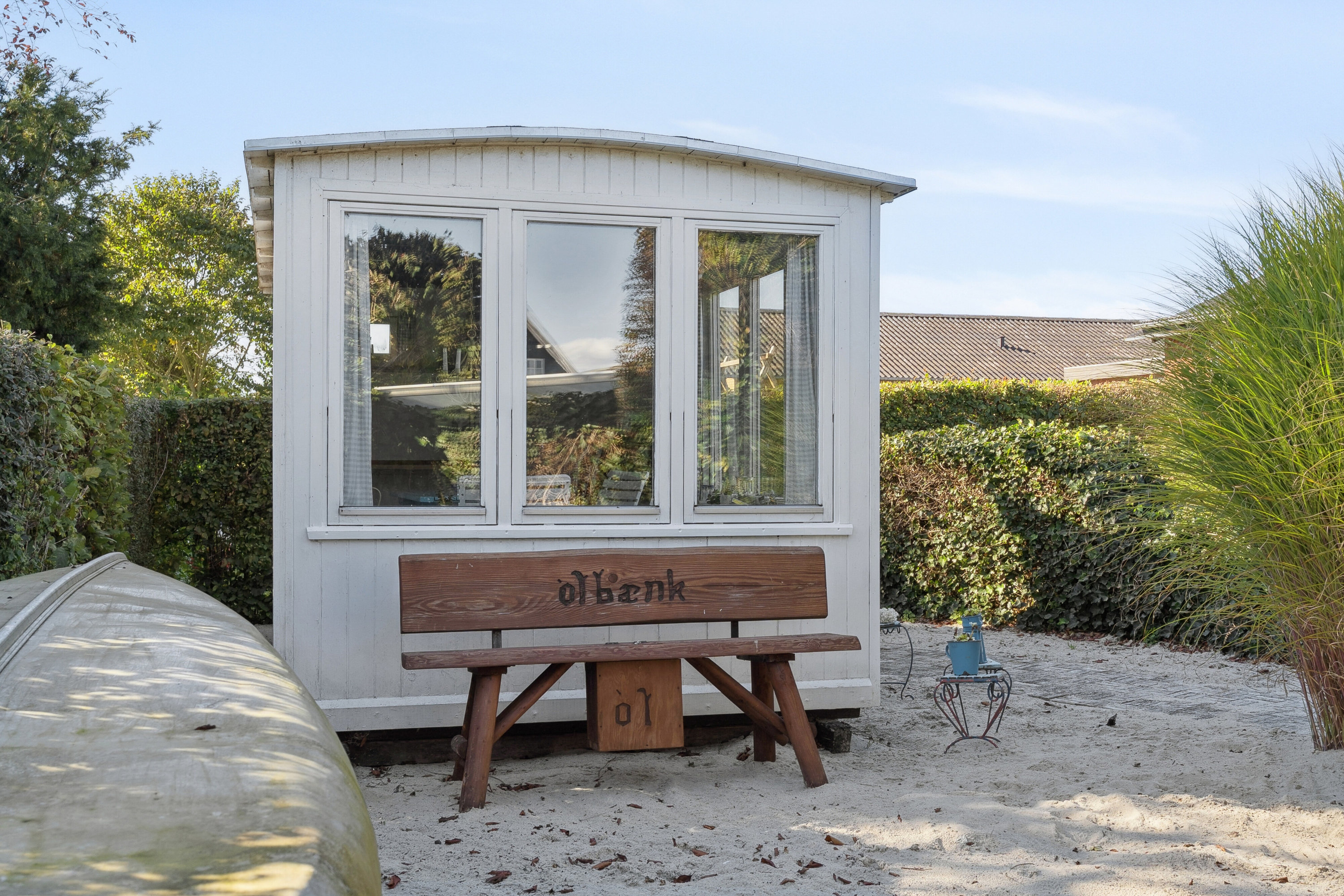 Fremhævet terrasse billede i fuldskærmstilstand. Billede af Liljevej 1, Vinderslev, 8620 Kjellerup