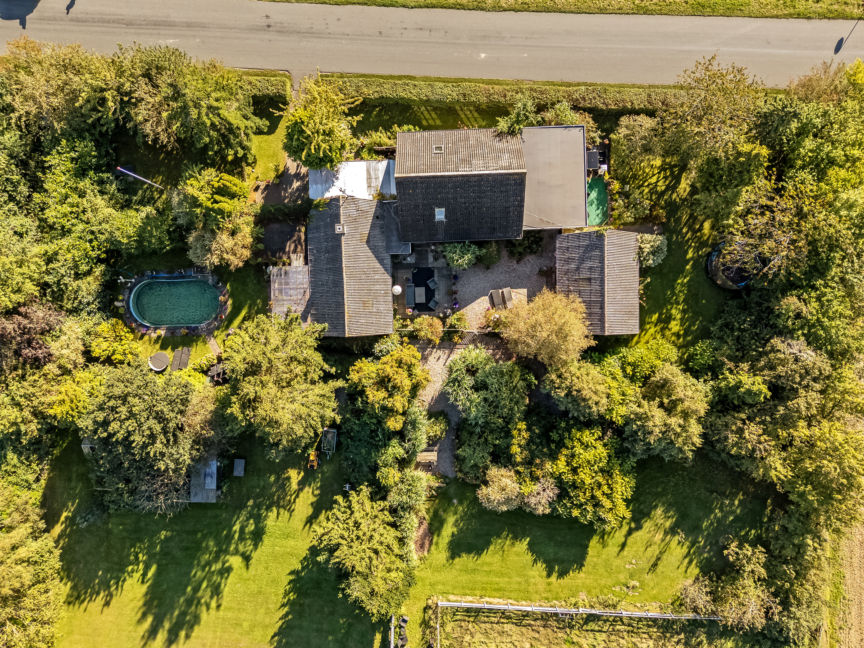 Fremhævet luftfoto billede i fuldskærmstilstand. Billede af Nørregårdsvej 10, Slemminge, 4990 Sakskøbing