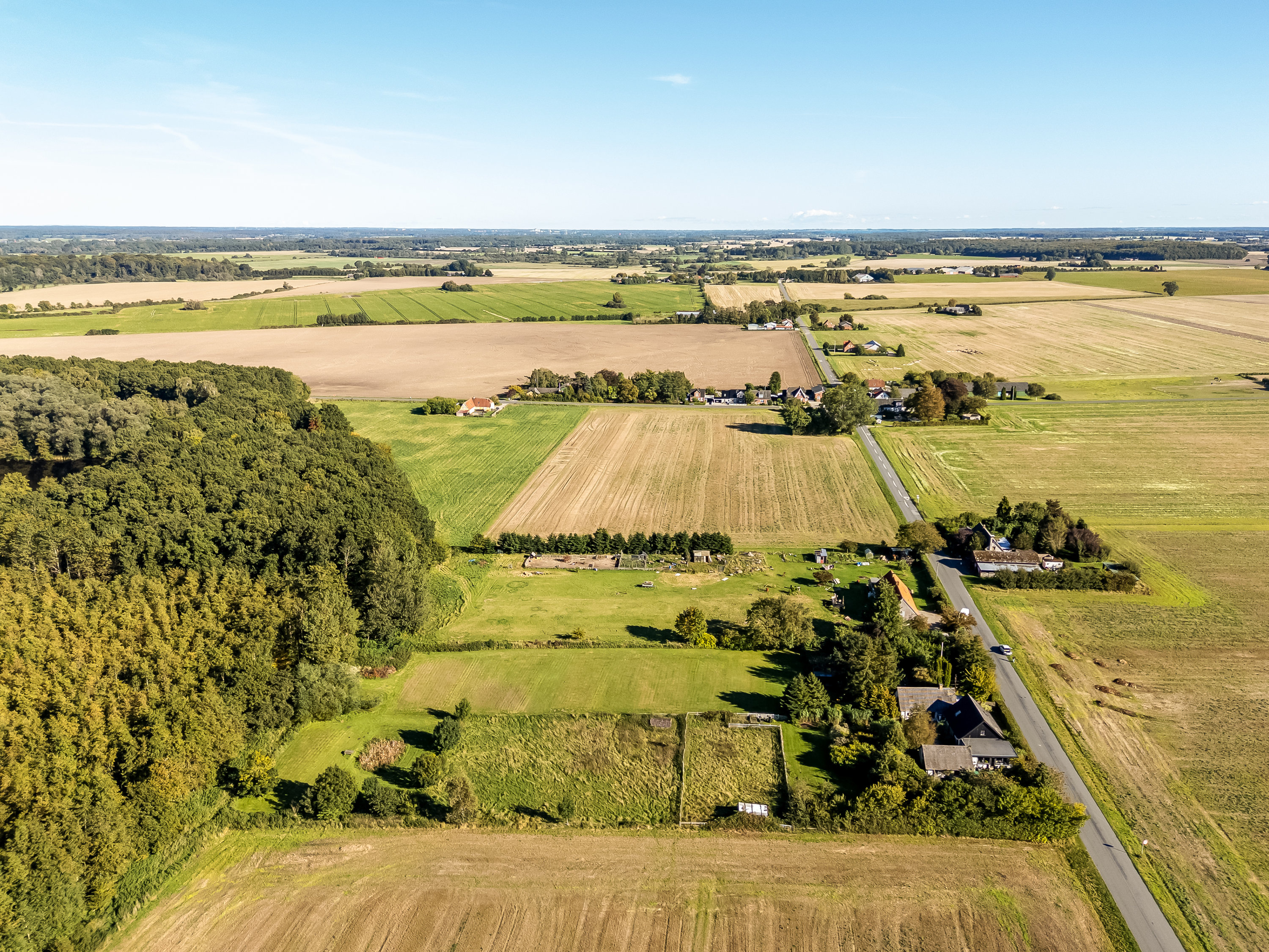 Fremhævet luftfoto billede i fuldskærmstilstand. Billede af Nørregårdsvej 10, Slemminge, 4990 Sakskøbing