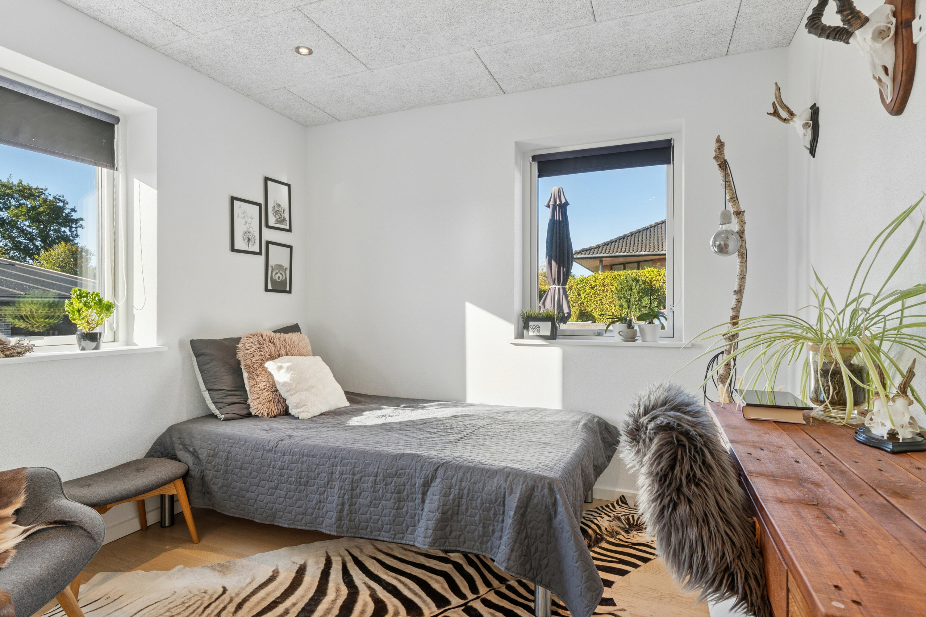 Fremhævet soveværelse billede i fuldskærmstilstand. Billede af Nørrelund 17, 9870 Sindal