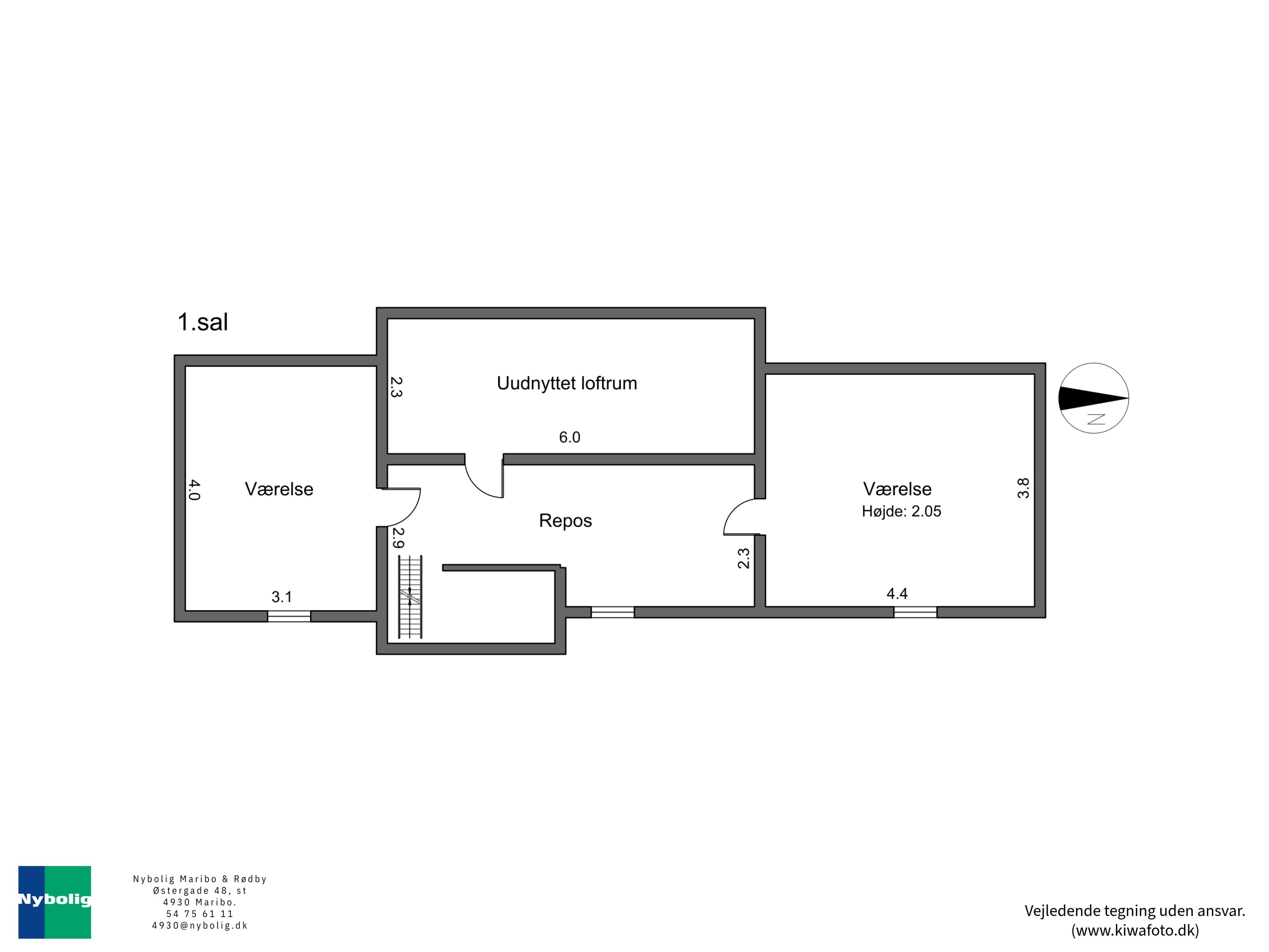 Plantegninger billede af Østervej 3, 4983 Dannemare