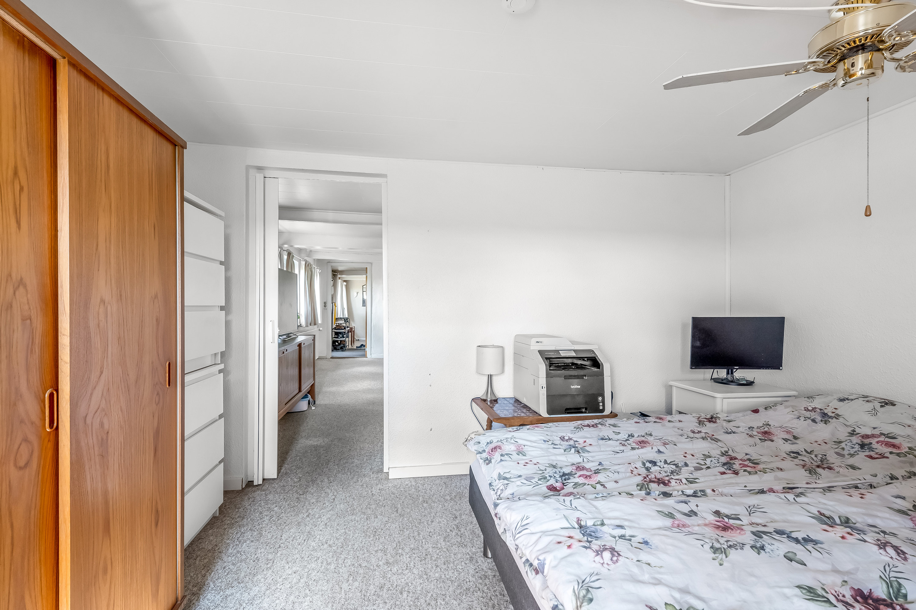 Fremhævet soveværelse billede i fuldskærmstilstand. Billede af Østervej 3, 4983 Dannemare