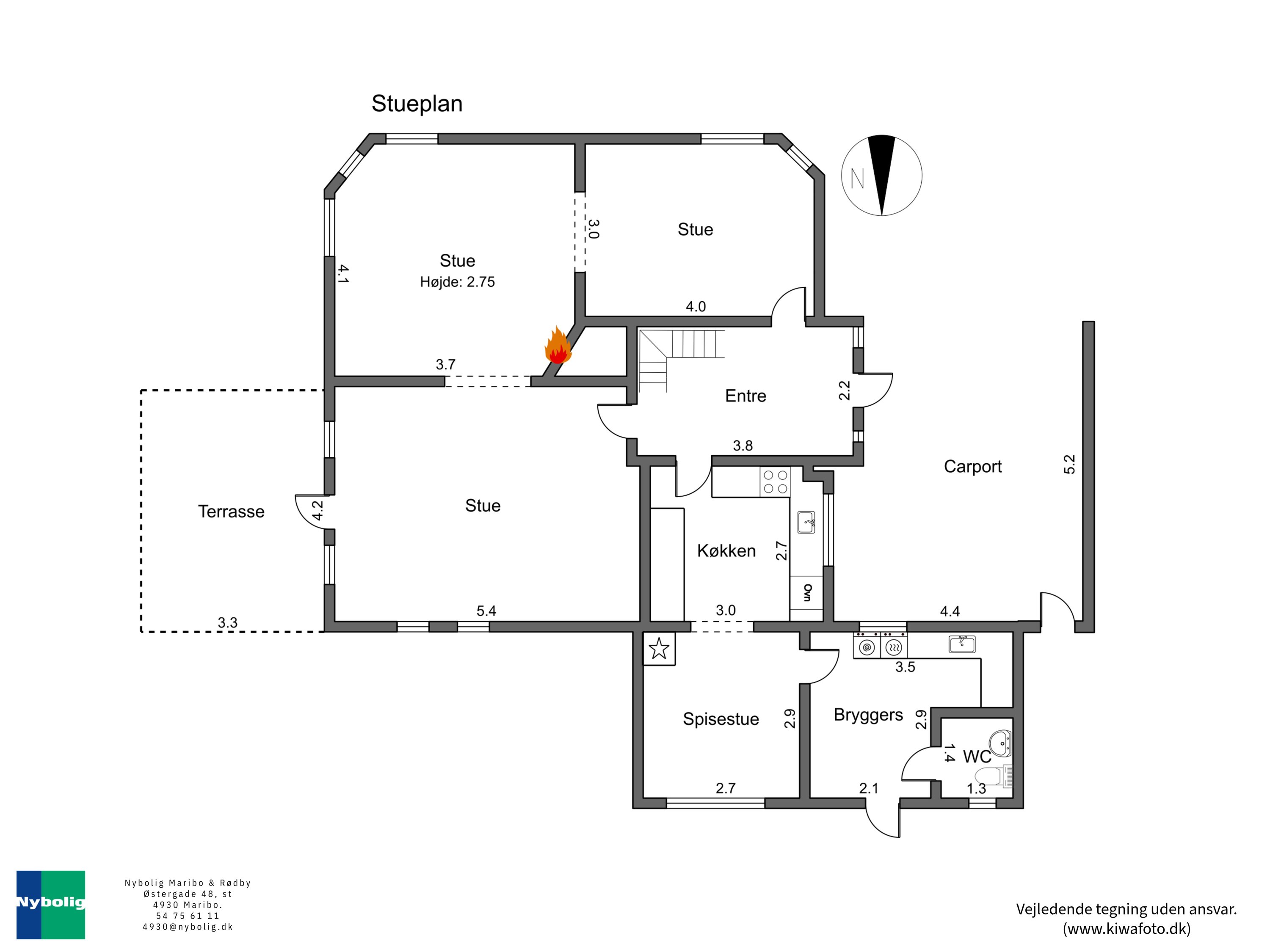 Plantegninger billede af Søndre Boulevard 17, 4930 Maribo
