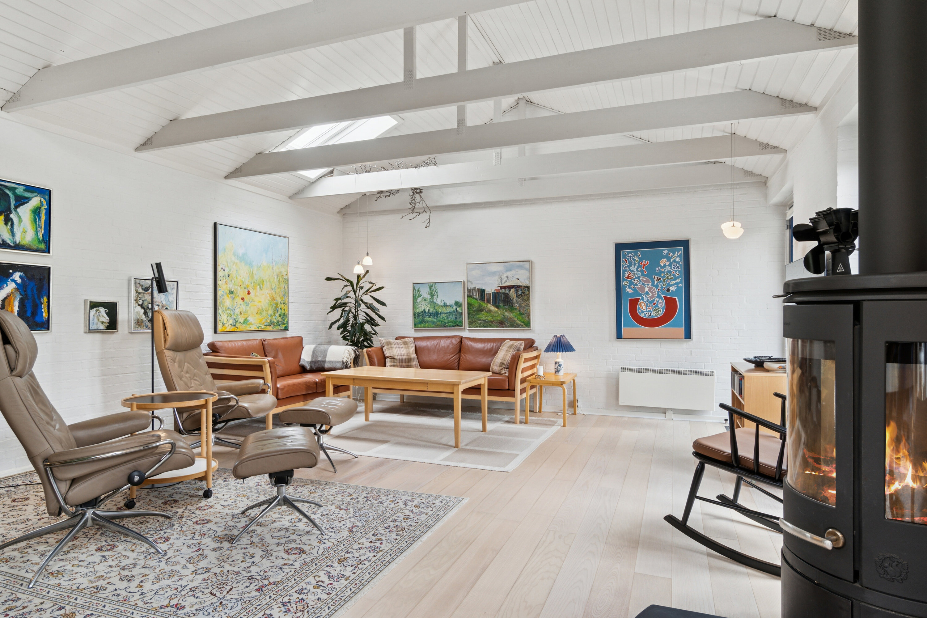 Fremhævet stue billede i fuldskærmstilstand. Billede af Strædet 12, Bisserup, 4243 Rude