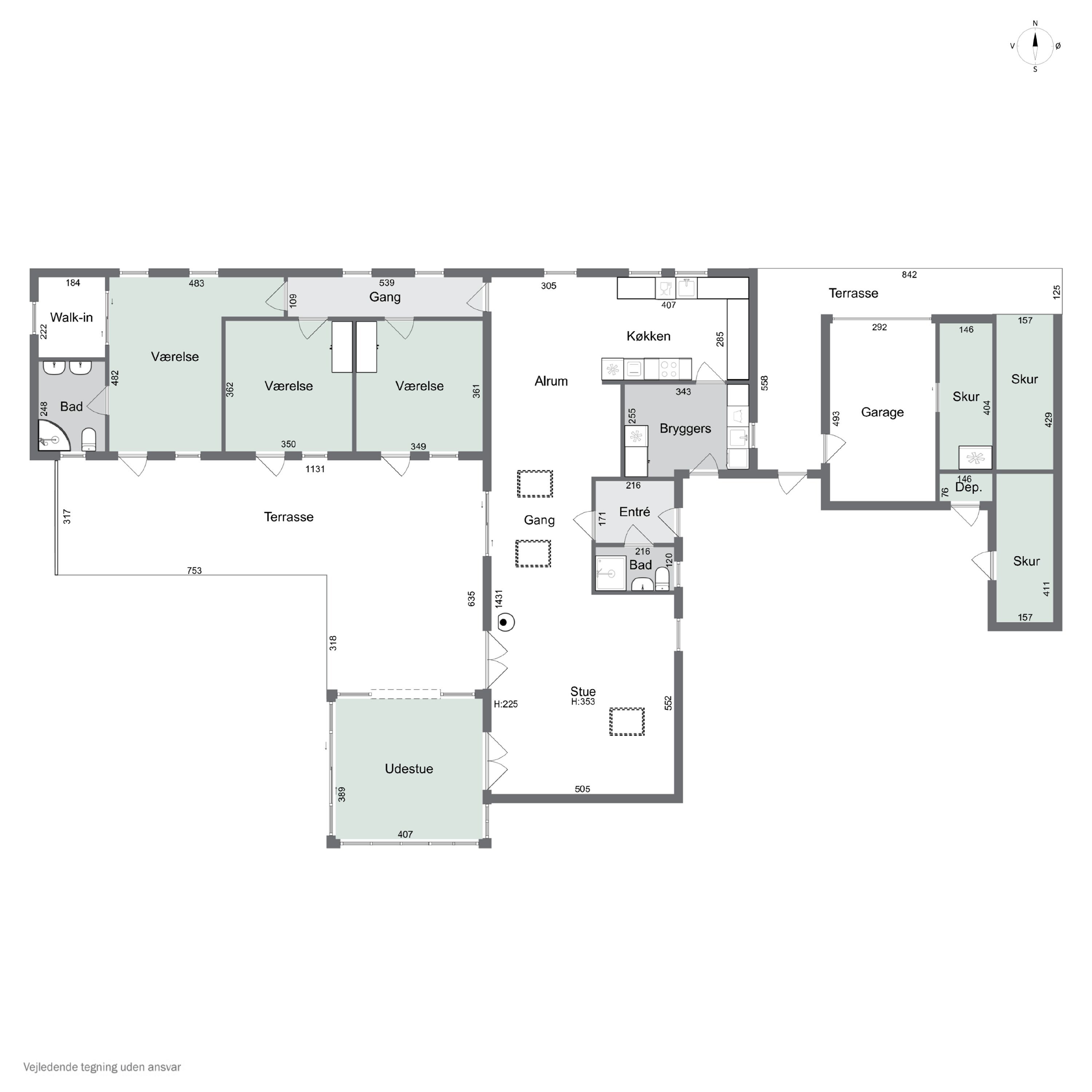 Plantegninger billede af Strædet 12, Bisserup, 4243 Rude