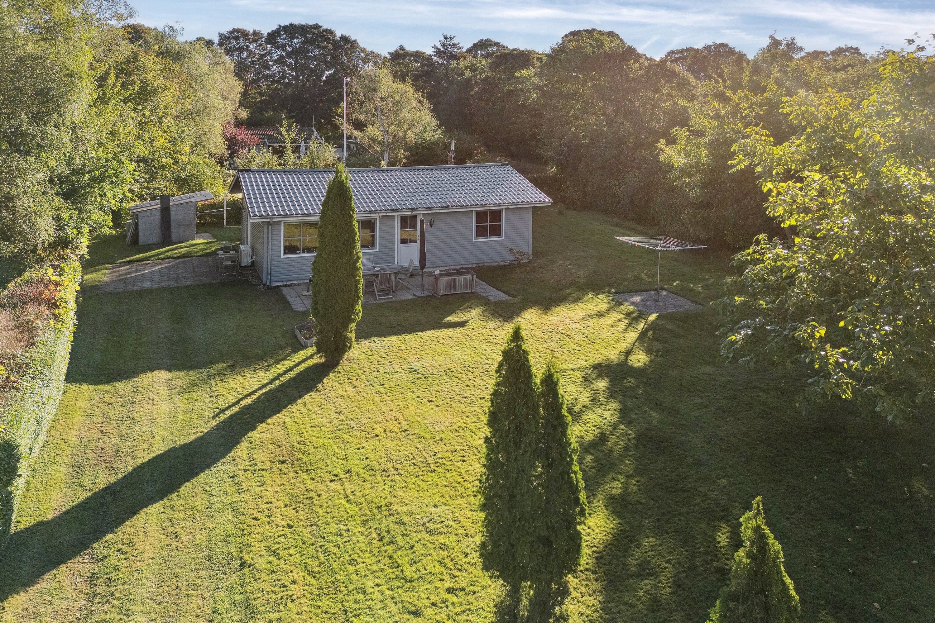 Fremhævet luftfoto billede i fuldskærmstilstand. Billede af Hellevej 9, Kaldred, 4593 Eskebjerg