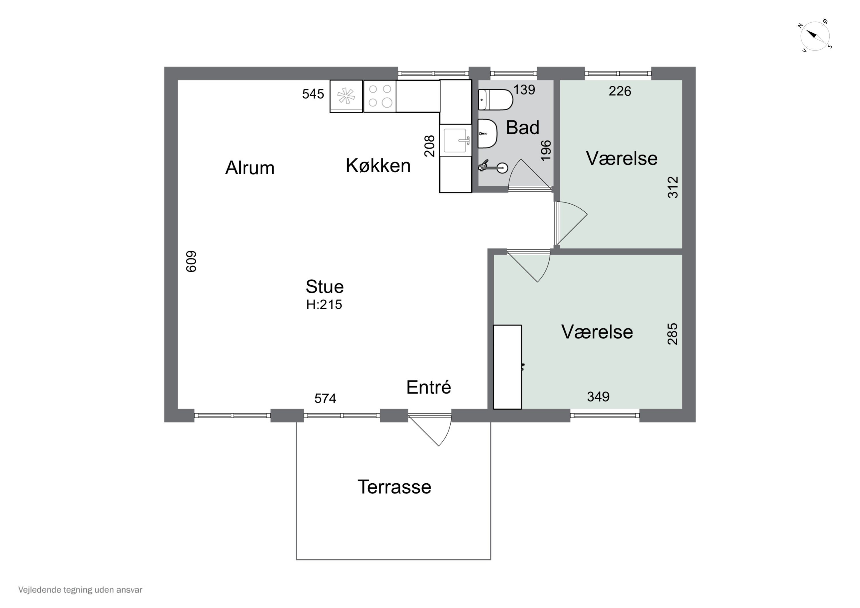 Plantegninger billede af Hellevej 9, Kaldred, 4593 Eskebjerg
