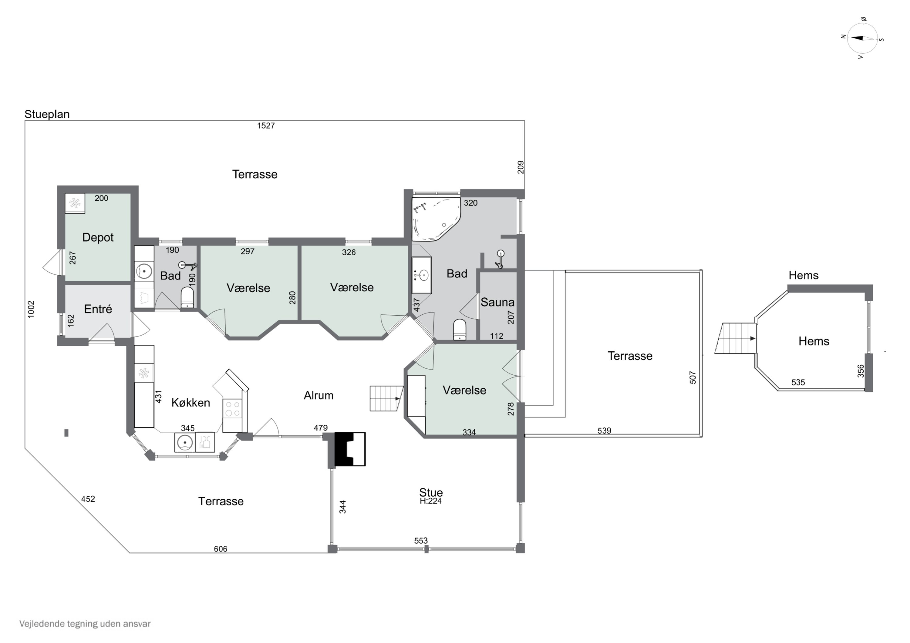 Plantegninger billede af Folstedvej 42, Tversted, 9881 Bindslev