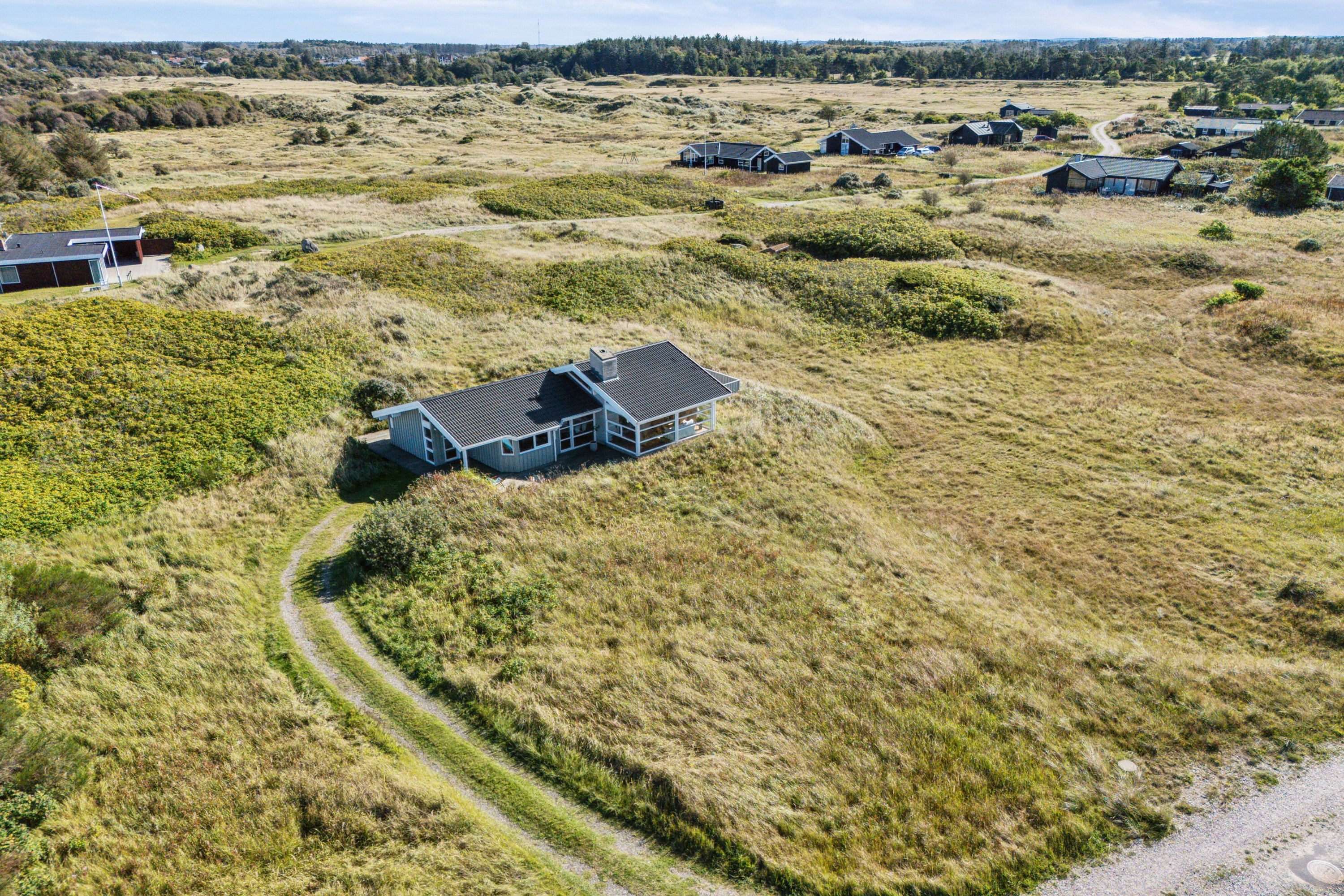 Fremhævet luftfoto billede i fuldskærmstilstand. Billede af Folstedvej 42, Tversted, 9881 Bindslev