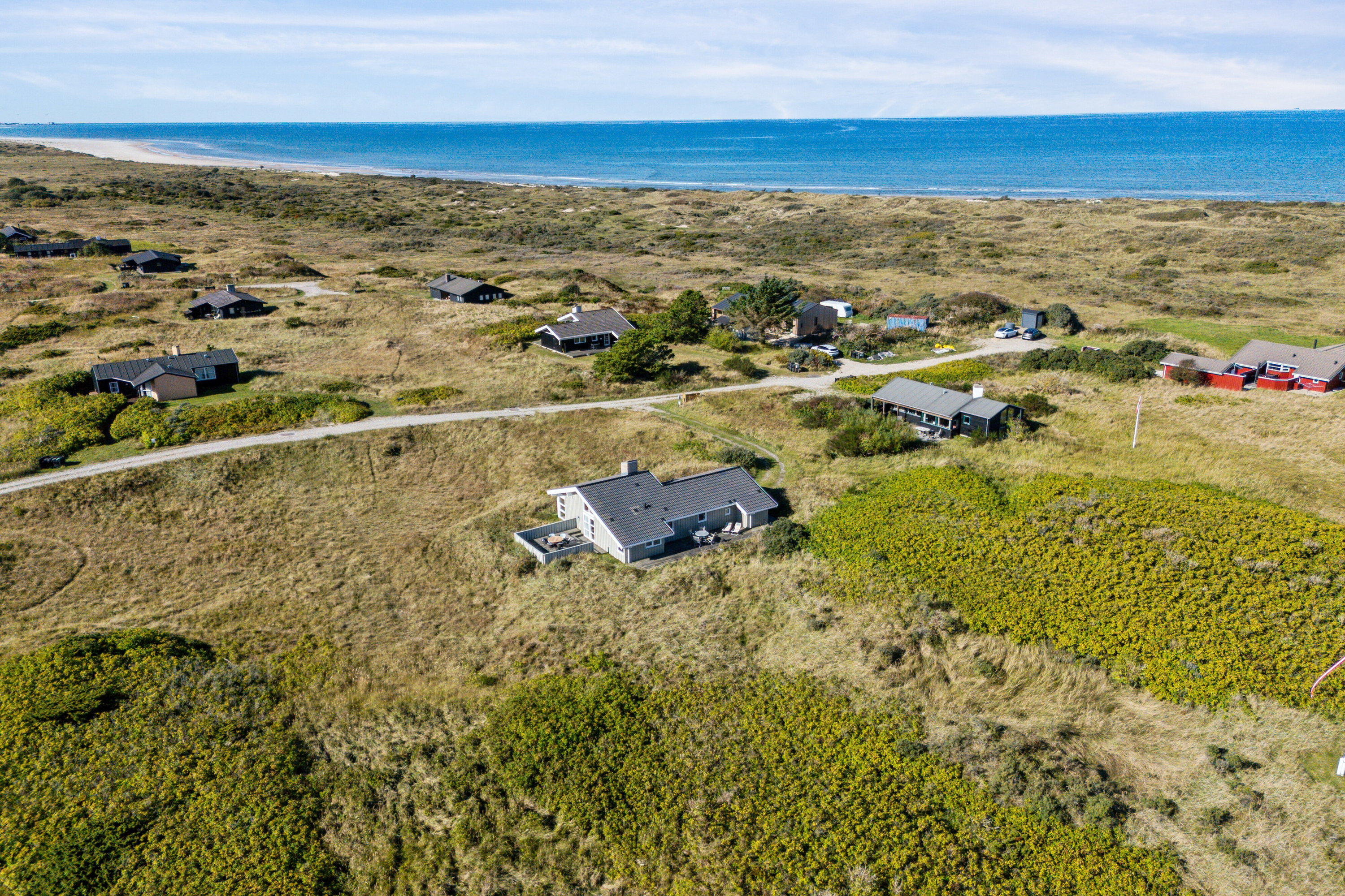 Fremhævet luftfoto billede i fuldskærmstilstand. Billede af Folstedvej 42, Tversted, 9881 Bindslev