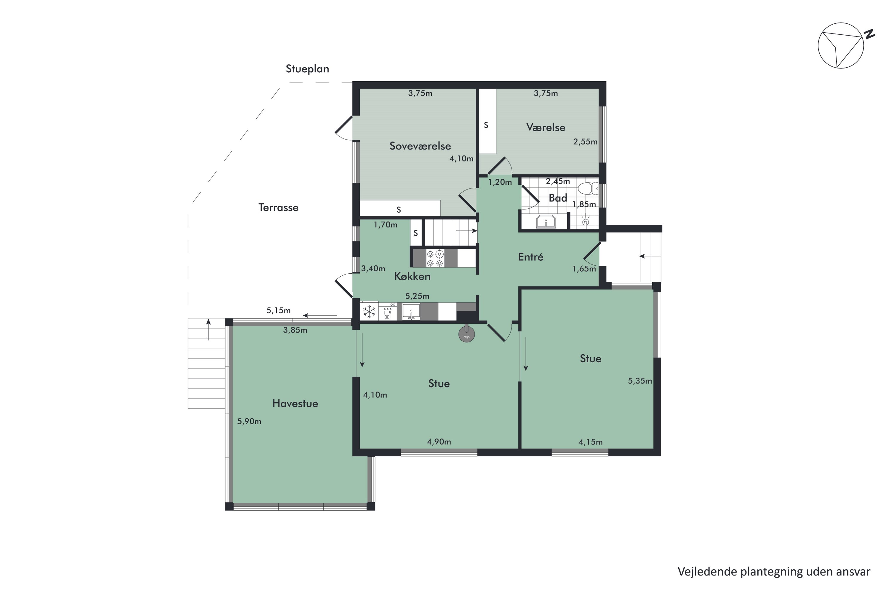Plantegninger billede af Bakkevænget 20, Hasseris, 9000 Aalborg