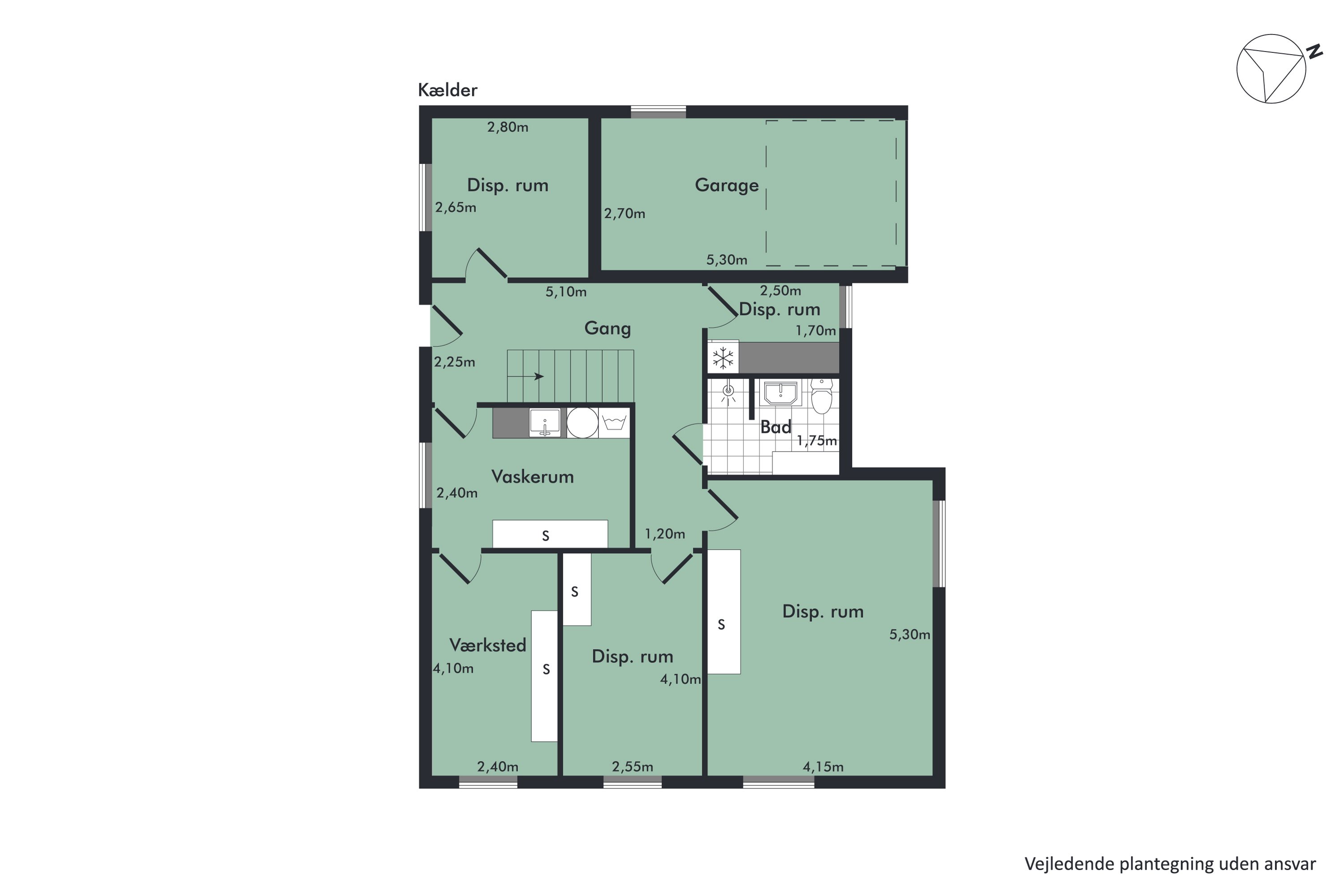 Plantegninger billede af Bakkevænget 20, Hasseris, 9000 Aalborg