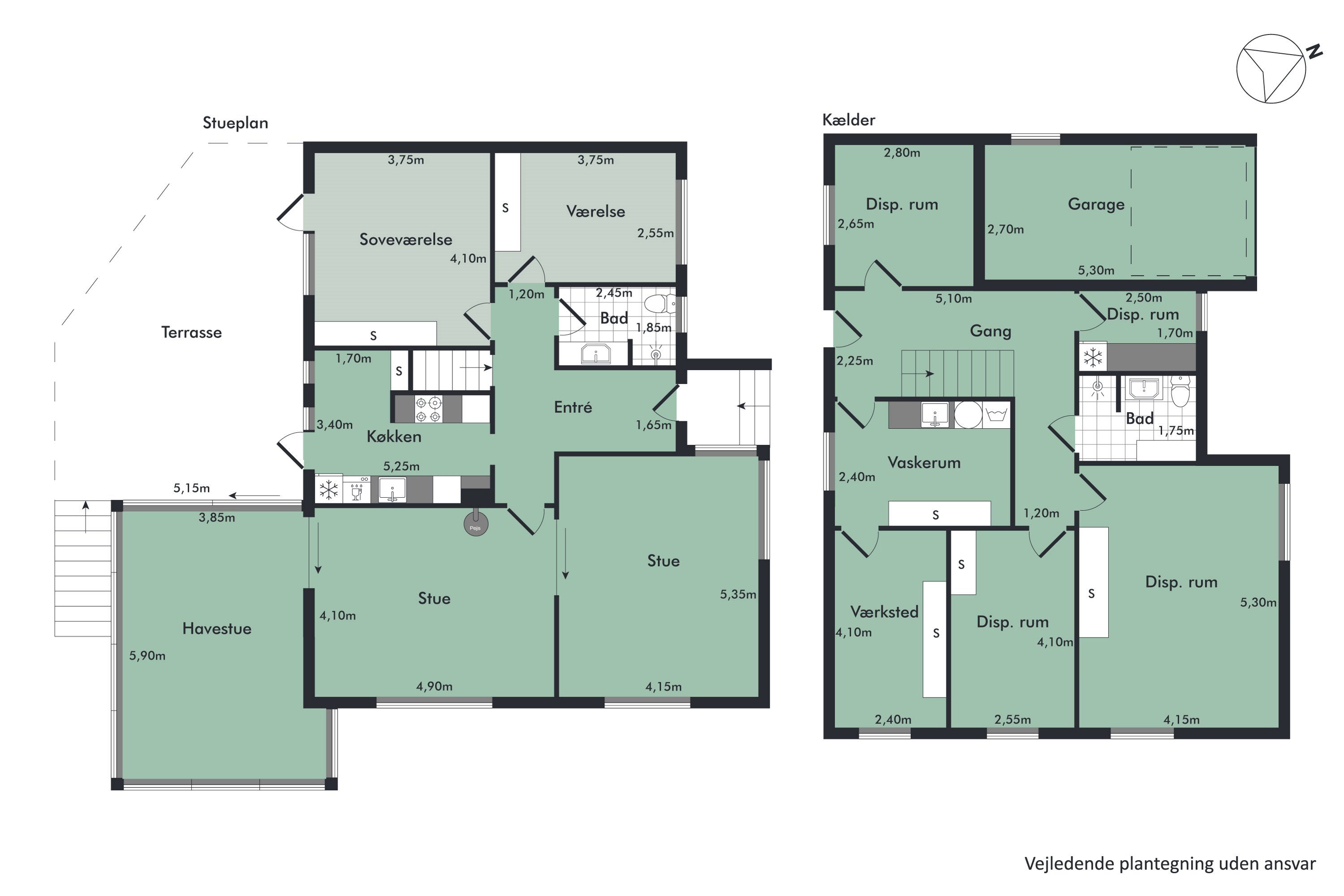 Plantegninger billede af Bakkevænget 20, Hasseris, 9000 Aalborg