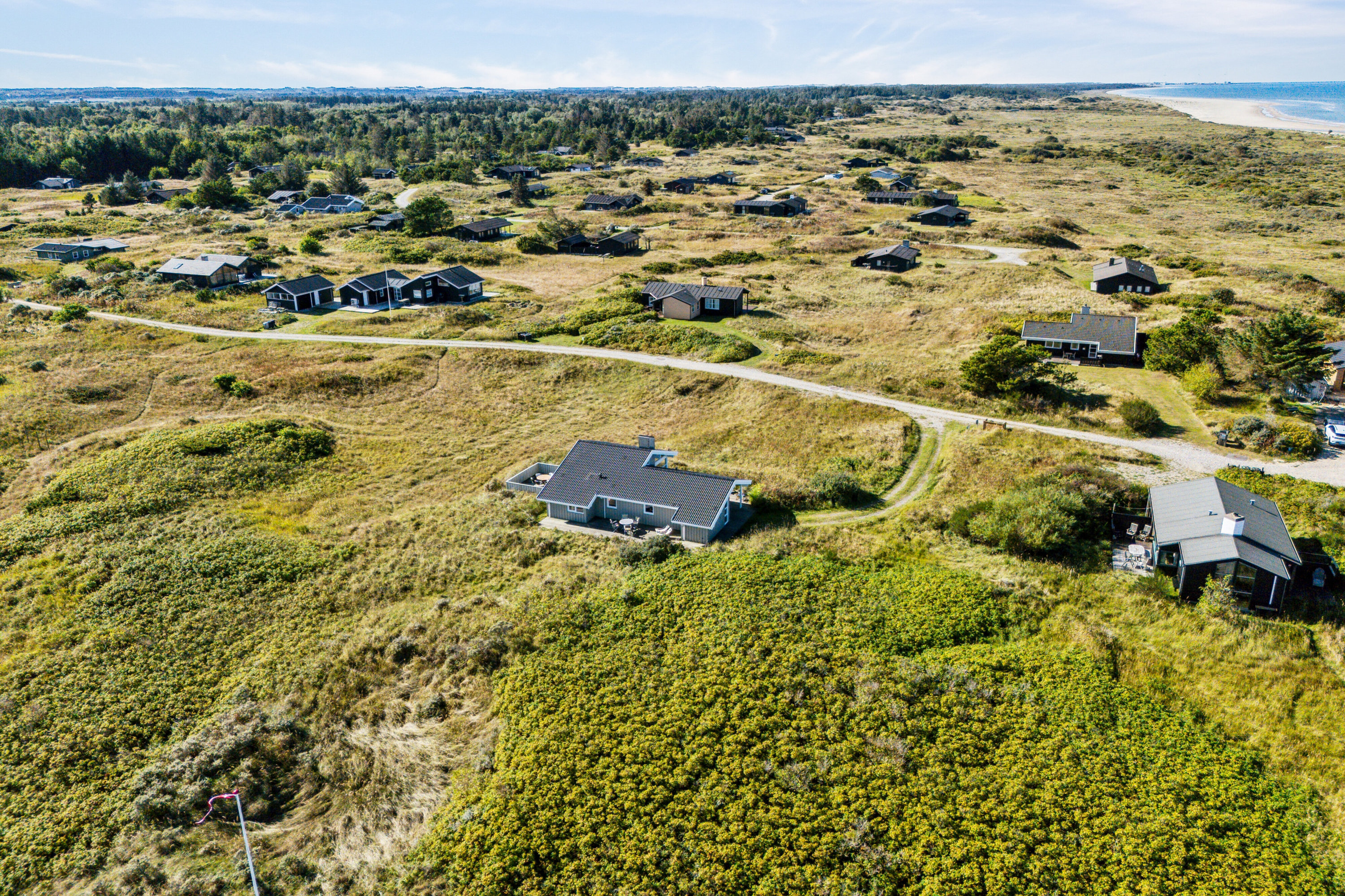 Fremhævet luftfoto billede i fuldskærmstilstand. Billede af Folstedvej 42, Tversted, 9881 Bindslev