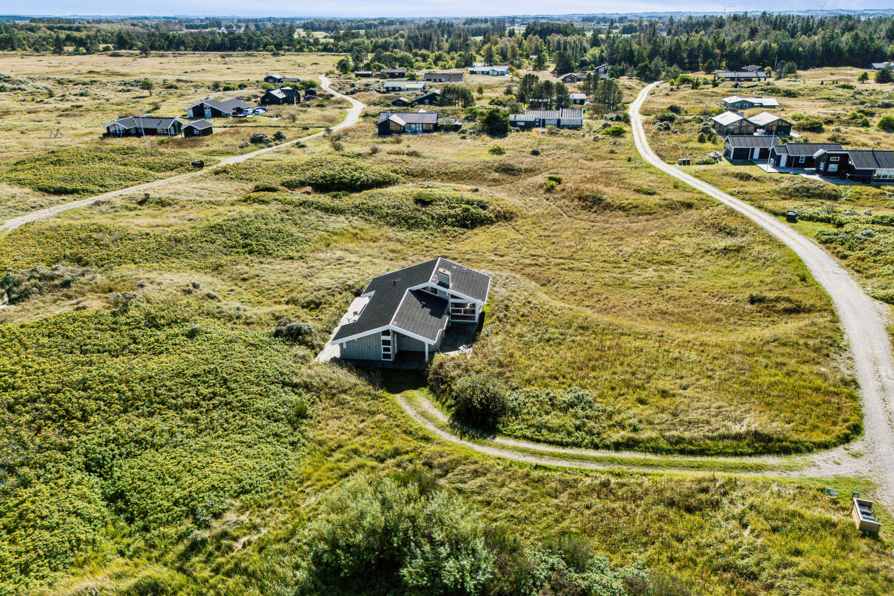 Fremhævet luftfoto billede i fuldskærmstilstand. Billede af Folstedvej 42, Tversted, 9881 Bindslev