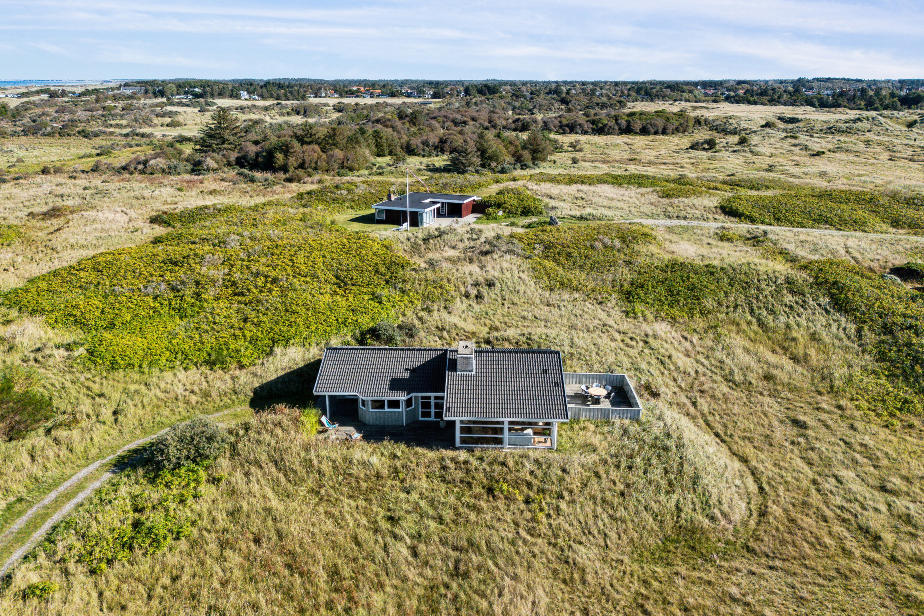 Fremhævet luftfoto billede i fuldskærmstilstand. Billede af Folstedvej 42, Tversted, 9881 Bindslev