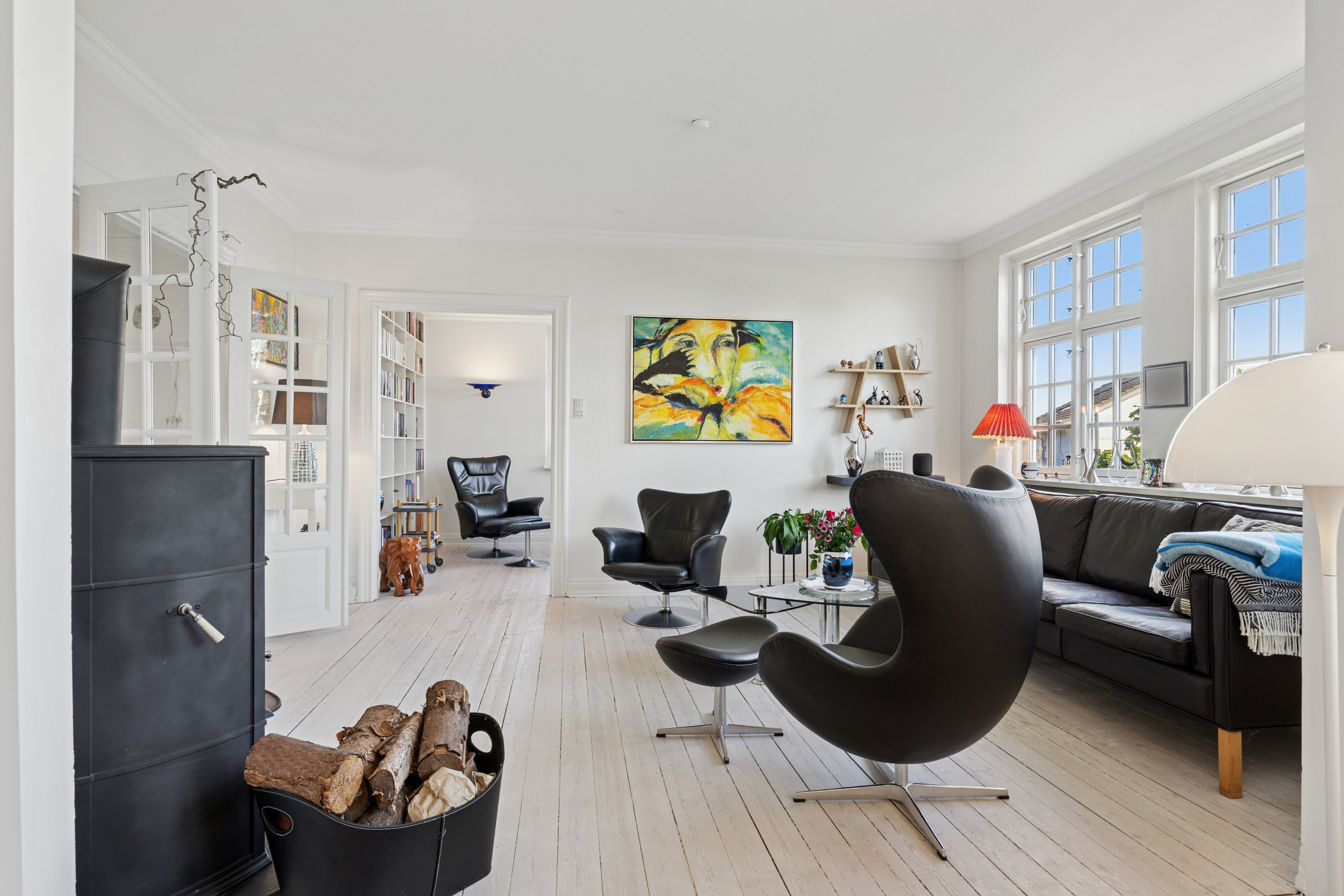 Fremhævet stue billede i fuldskærmstilstand. Billede af Sølystvej 30, 8600 Silkeborg