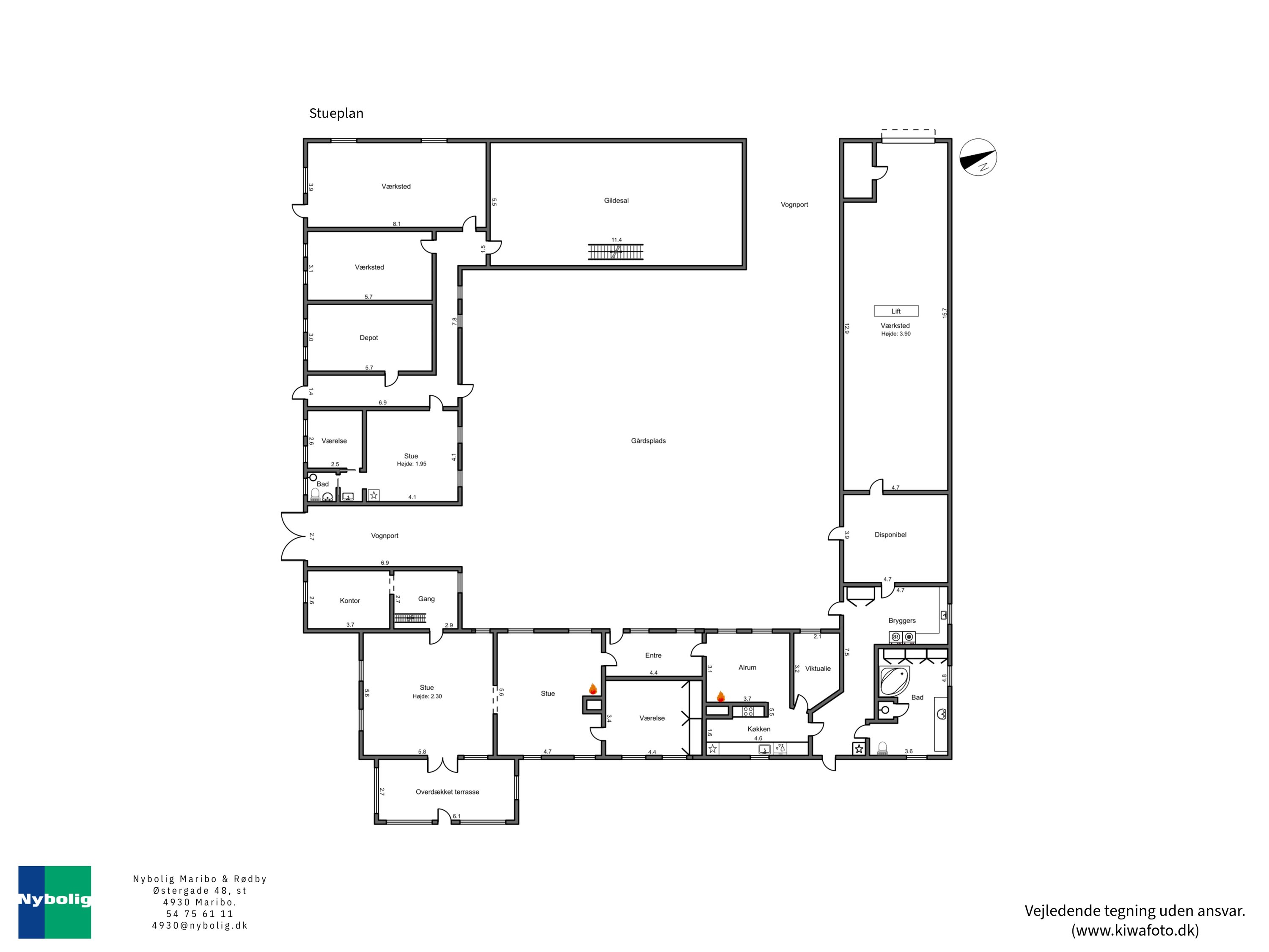 Plantegninger billede af Avnedevej 11, 4900 Nakskov