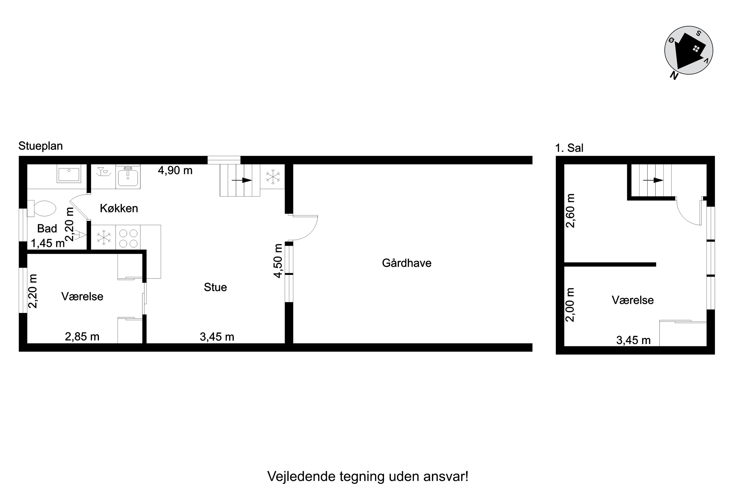 Plantegninger billede af Vester Fælled 76 (A8), Bork Havn, 6893 Hemmet