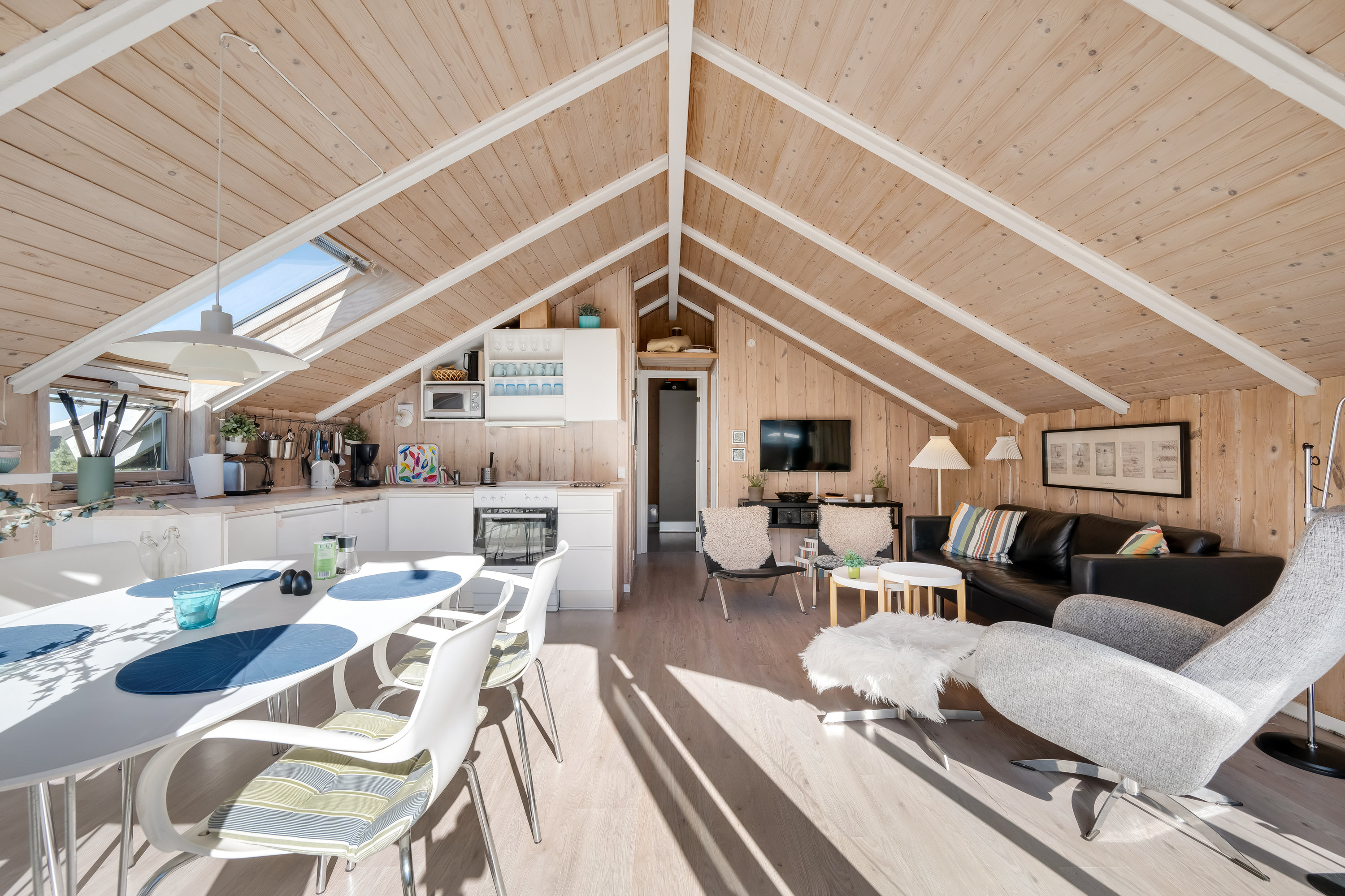 Fremhævet stue billede i fuldskærmstilstand. Billede af Baunebjergvej 23, Haurvig, 6960 Hvide Sande