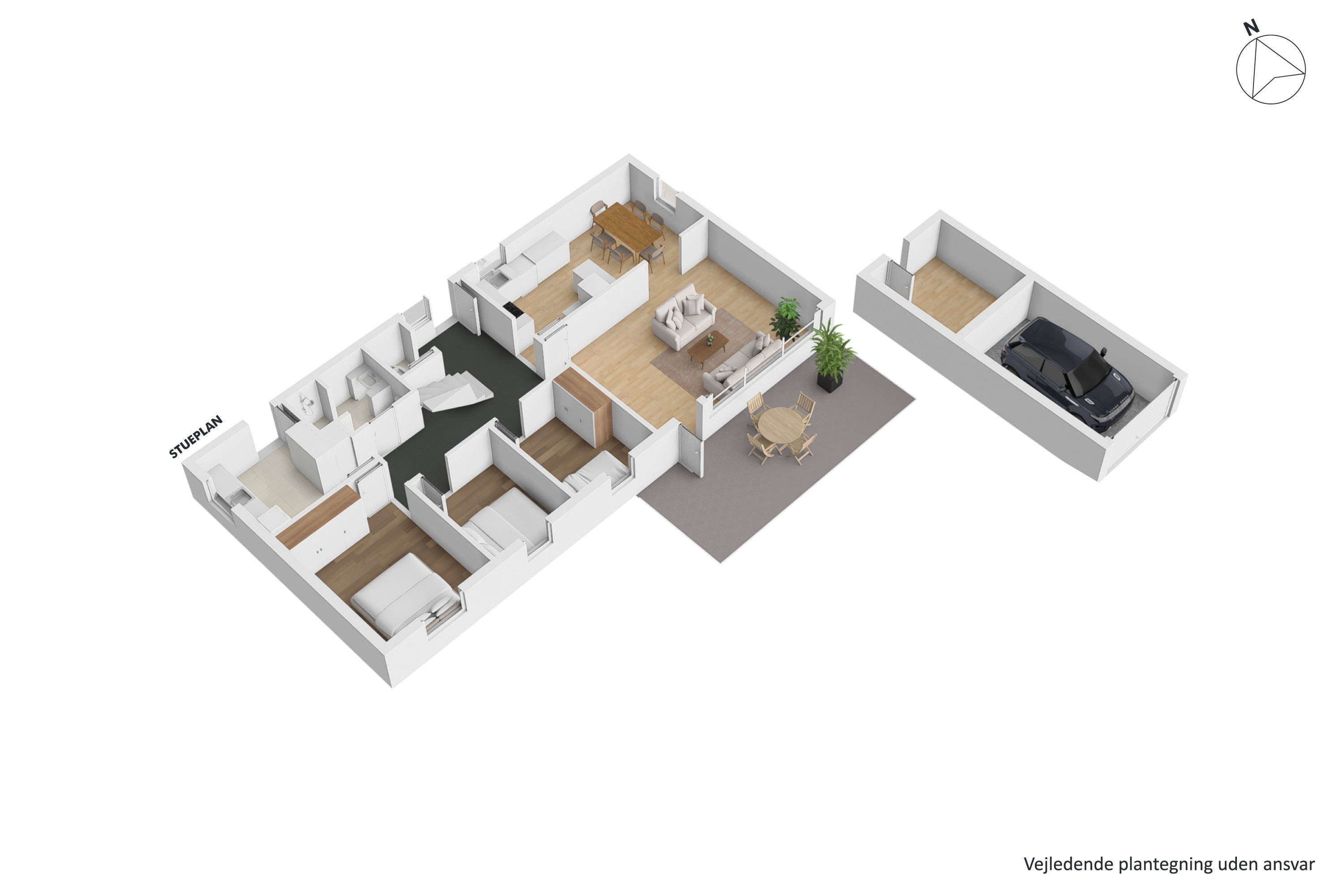 Plantegninger billede af Rønvangen 116, 8382 Hinnerup