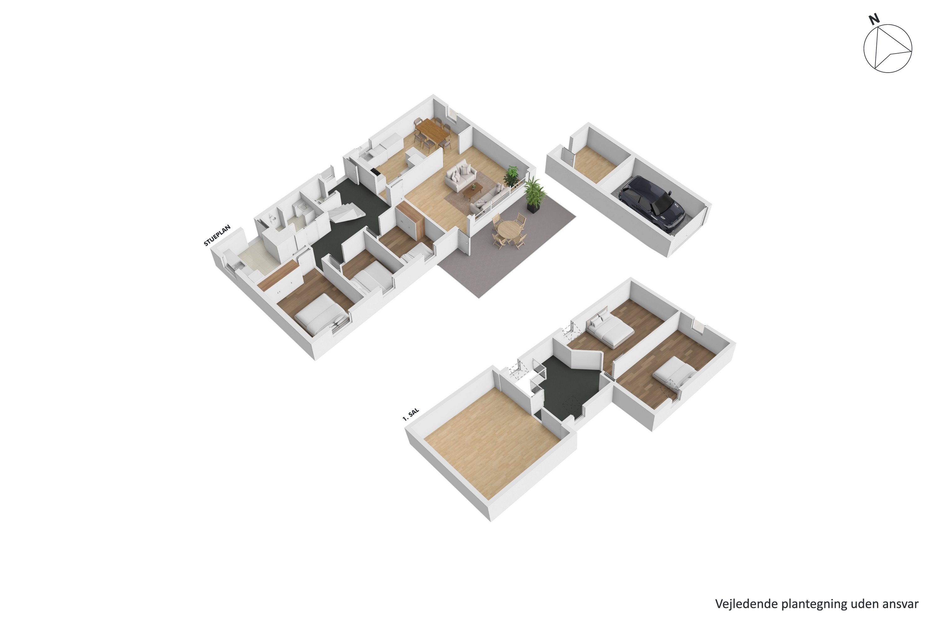 Plantegninger billede af Rønvangen 116, 8382 Hinnerup