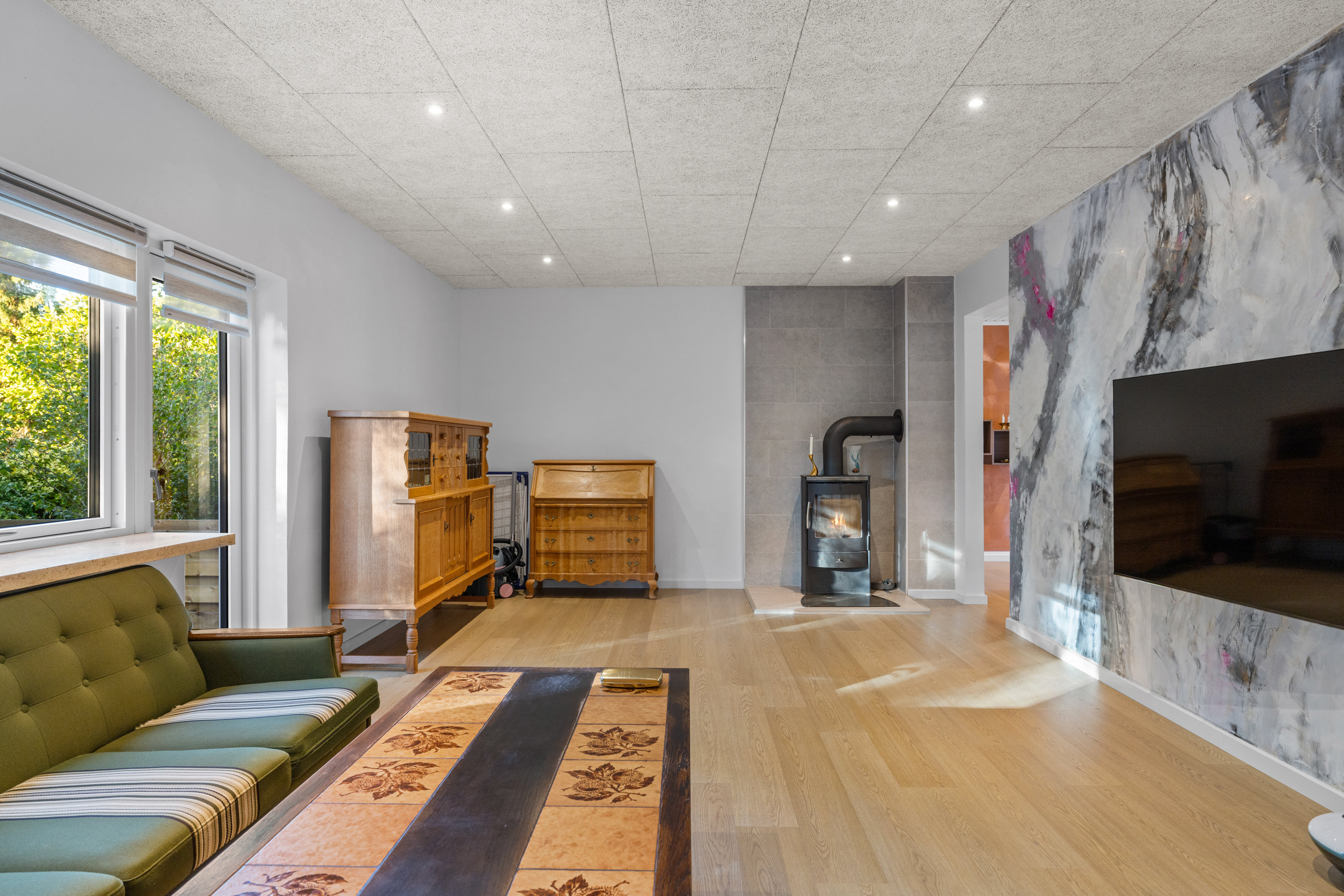 Miniaturebillede 1: stue. Billede af Kirkevej 19, Vejle, 5672 Broby