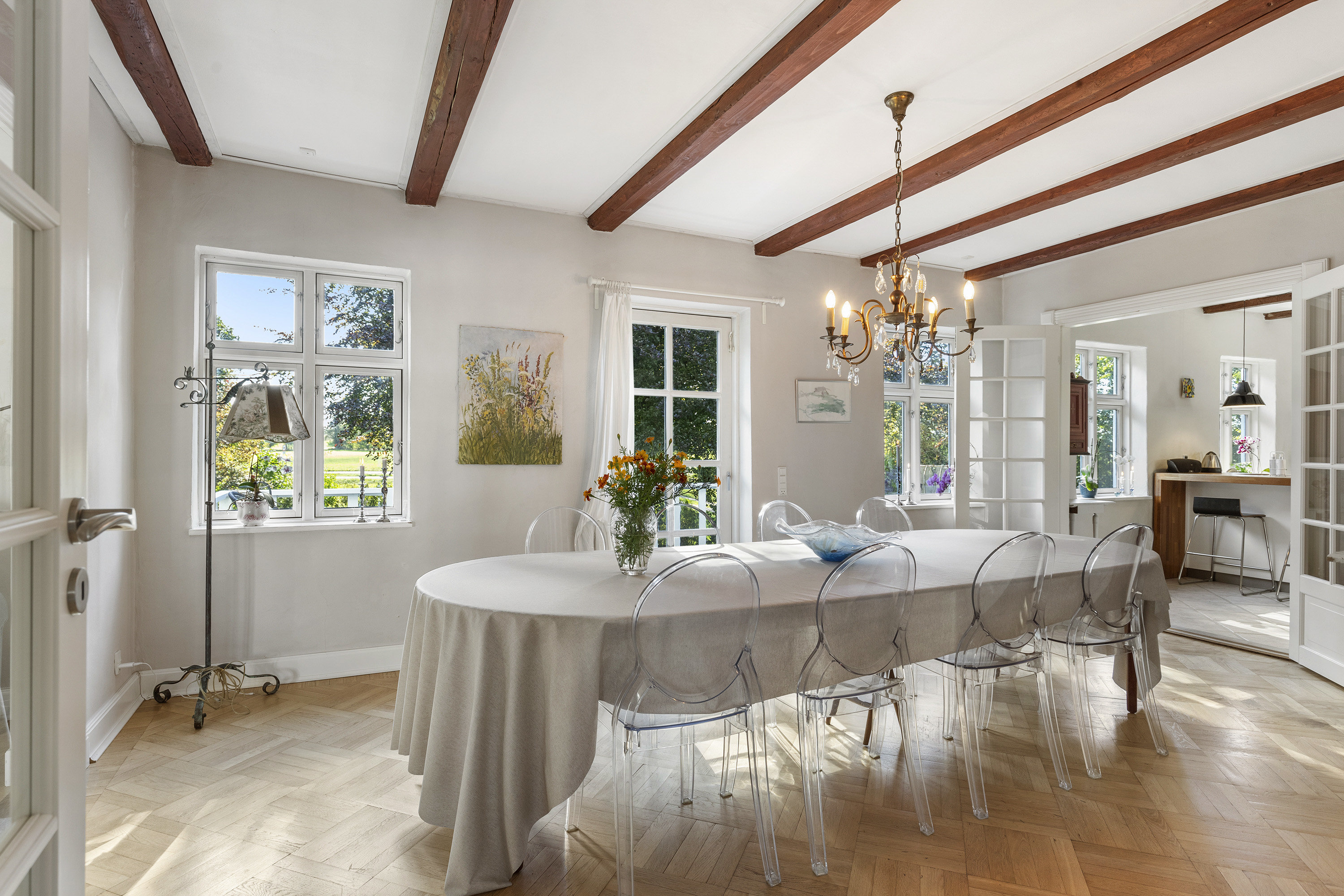 Fremhævet spisestue billede i fuldskærmstilstand. Billede af Svoldrupvej 135, Vestrup, 9600 Aars