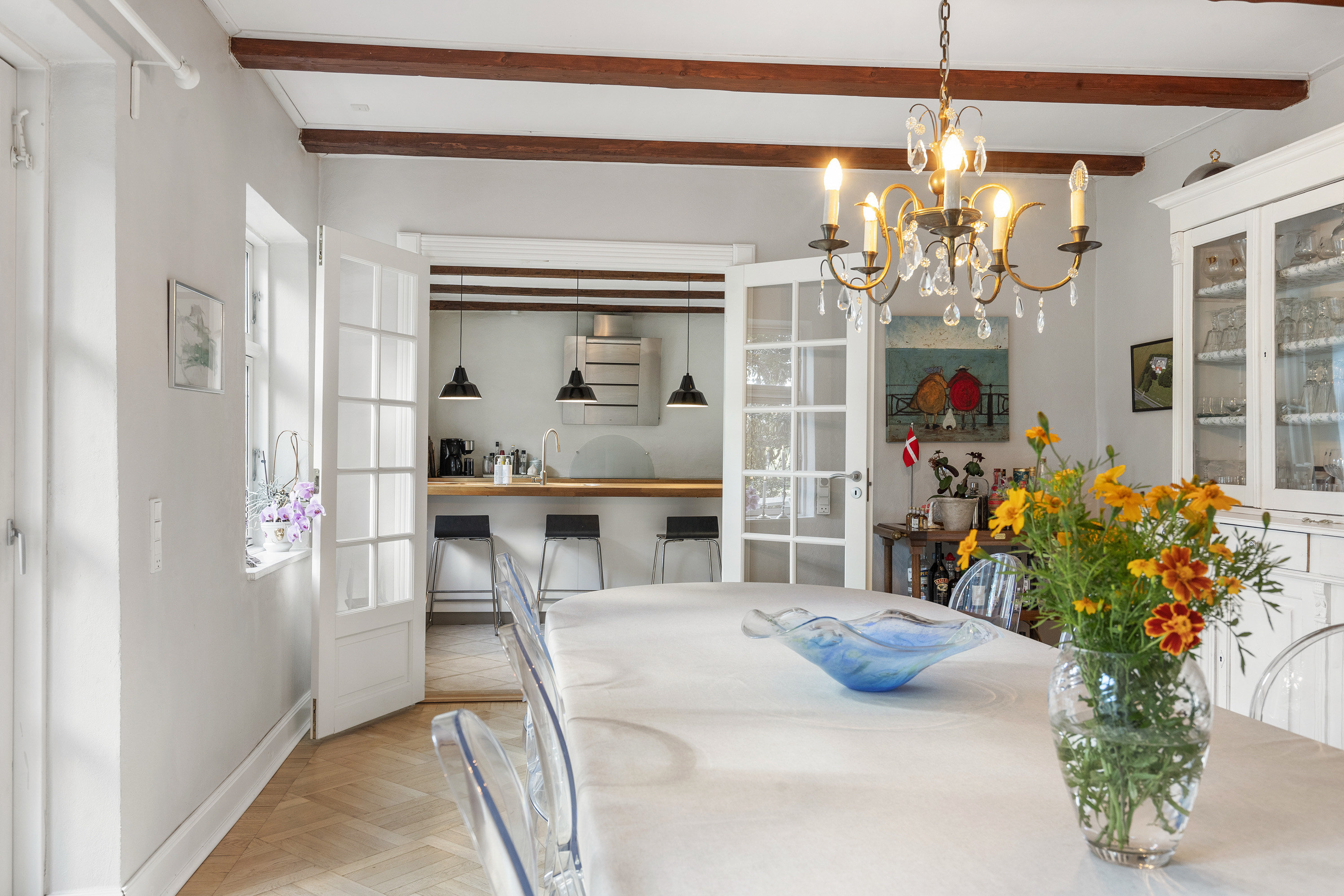 Fremhævet spisestue billede i fuldskærmstilstand. Billede af Svoldrupvej 135, Vestrup, 9600 Aars