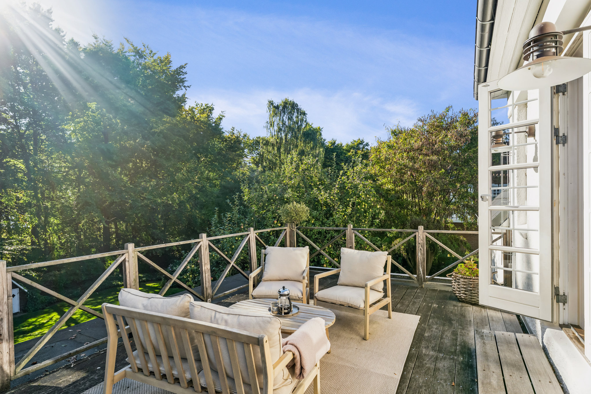 Fremhævet terrasse billede i fuldskærmstilstand. Billede af Køsters Alle 12, 8900 Randers C