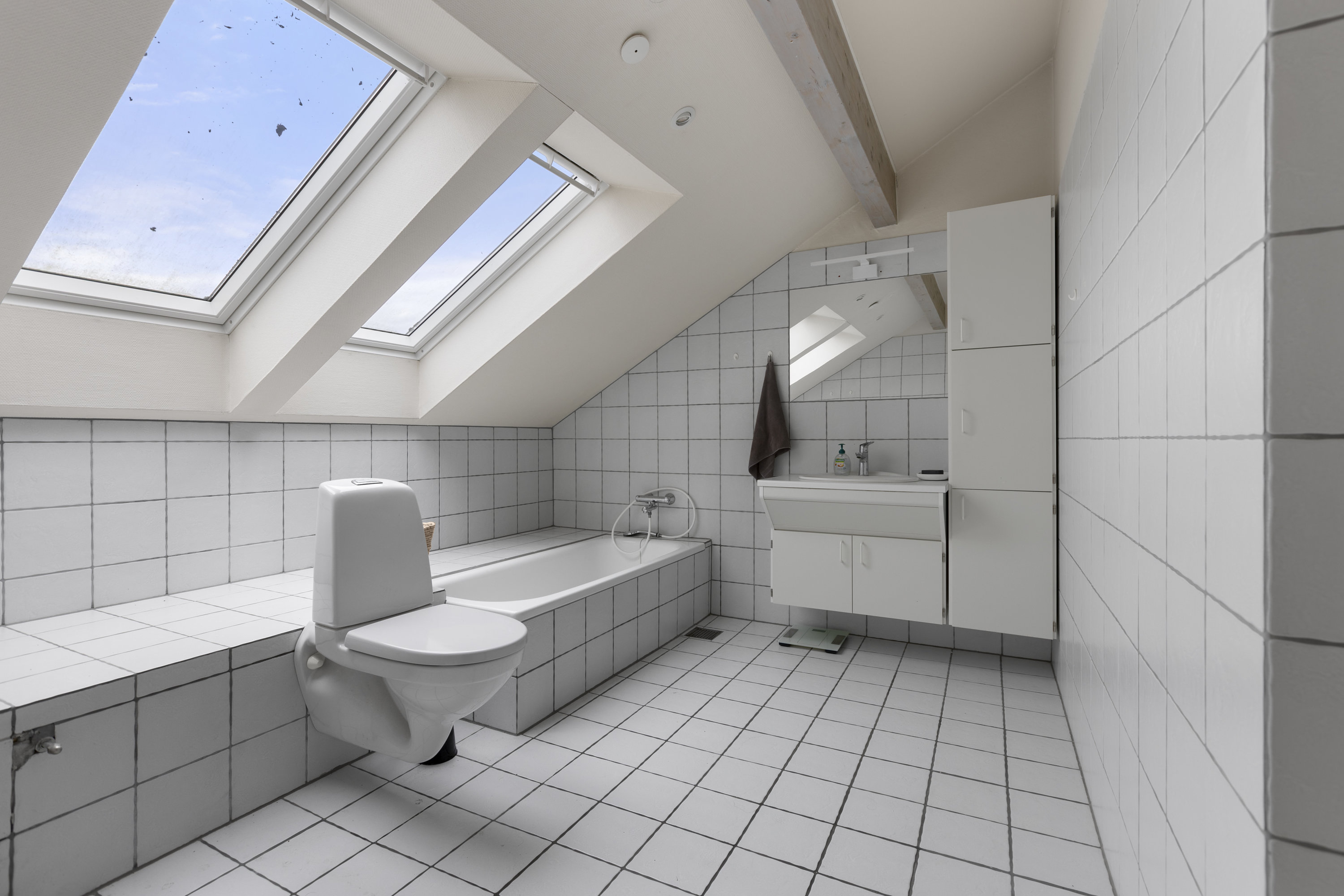 Fremhævet badeværelse billede i fuldskærmstilstand. Billede af Finlandsvej 13, 4180 Sorø