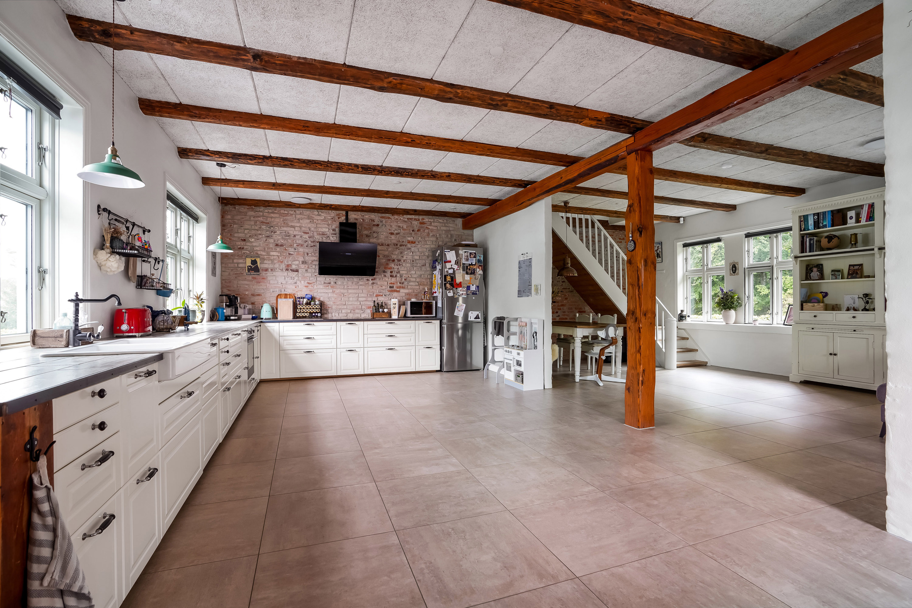 Fremhævet køkken billede i fuldskærmstilstand. Billede af Jernbanealle 13, Tofterup, 7200 Grindsted